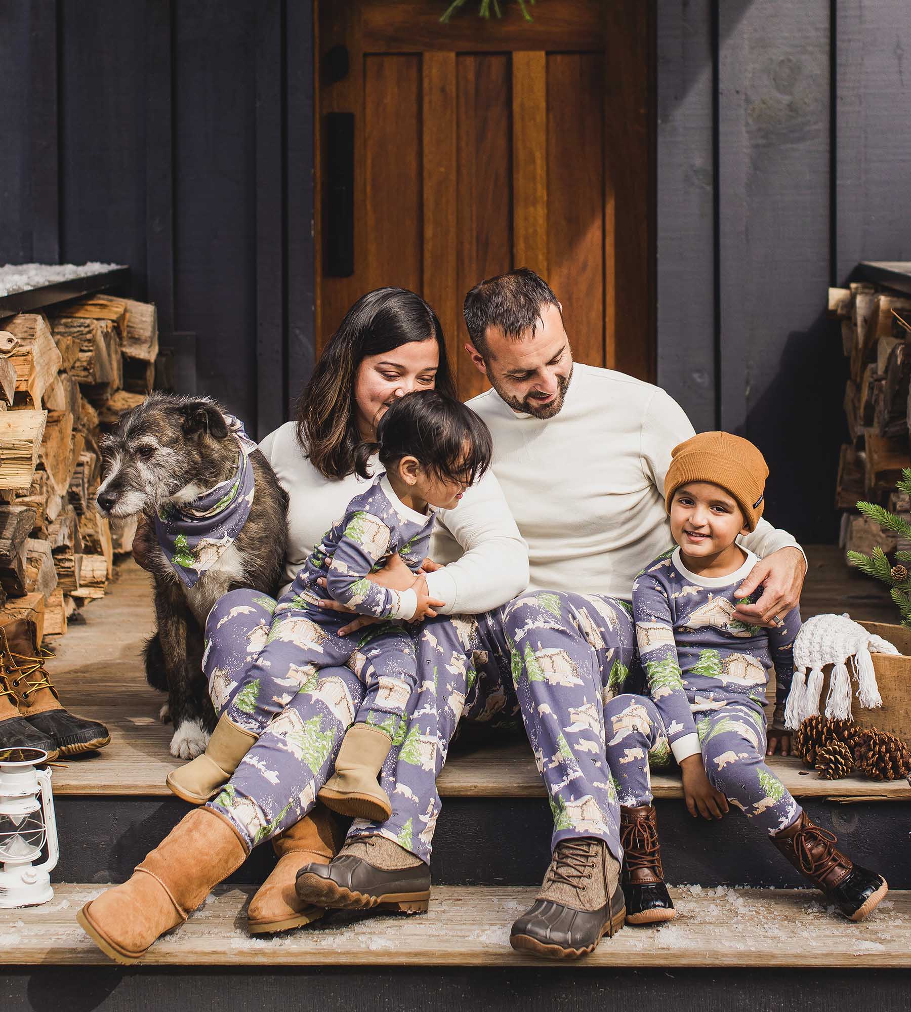 Home Sweet Home Organic Cotton Matching Family Pajamas、mySite、g9winljtr