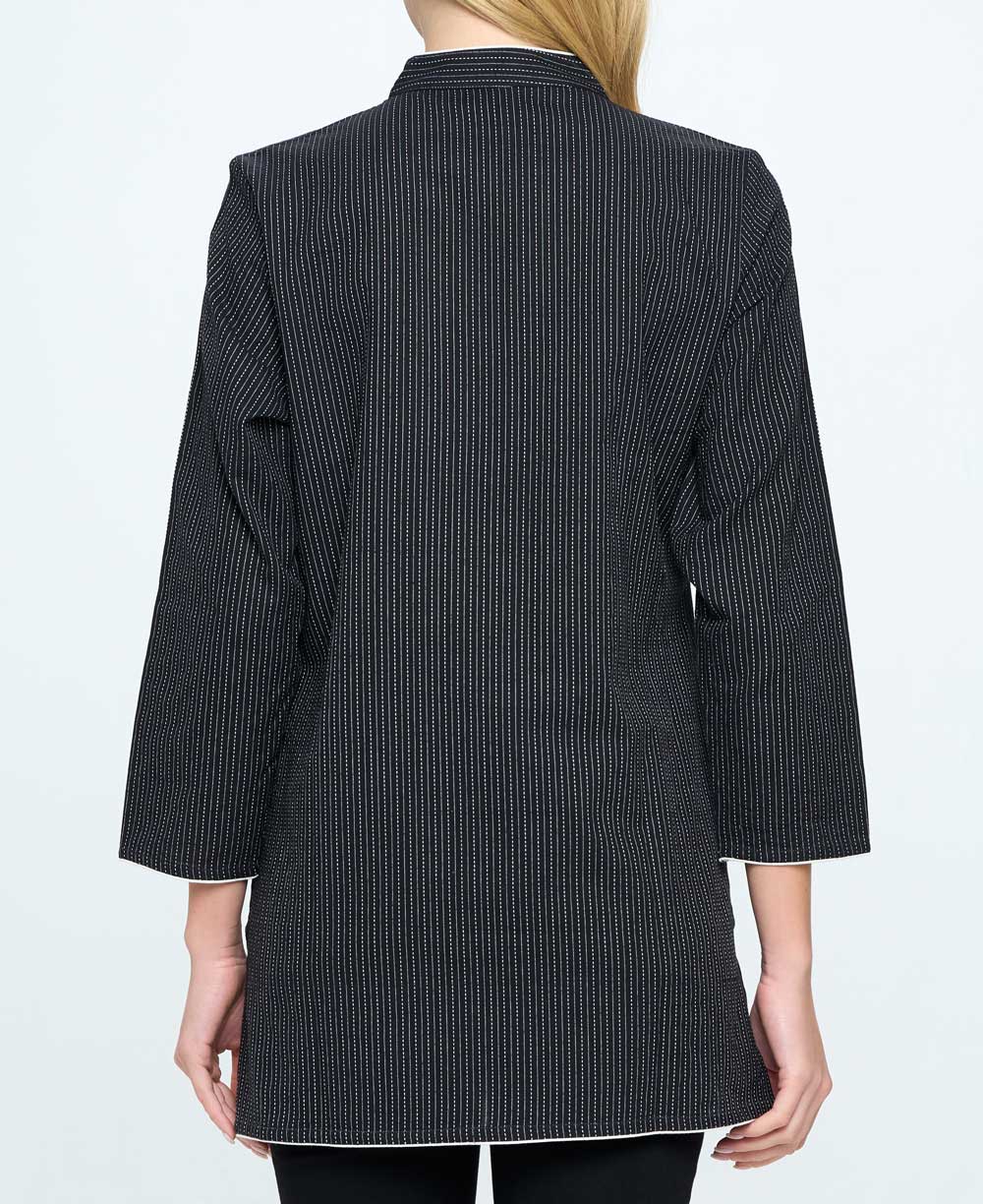 Kantha Stitch Black Threaded Cotton Tunic Top、mySite、topwebapps