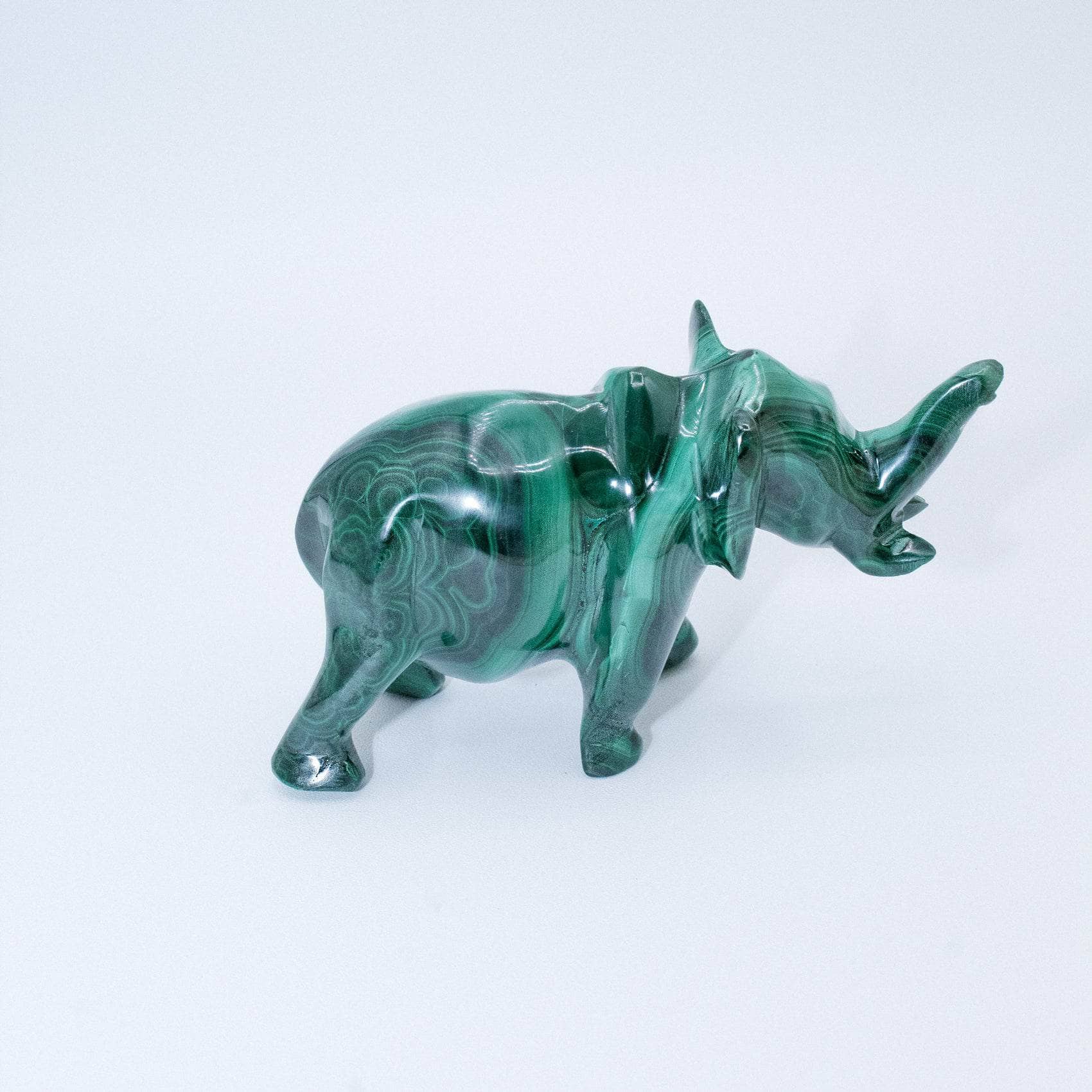 Genuine Malachite Elephants - Hand Carved - 1 of a Kind、mySite、hinf8tx79