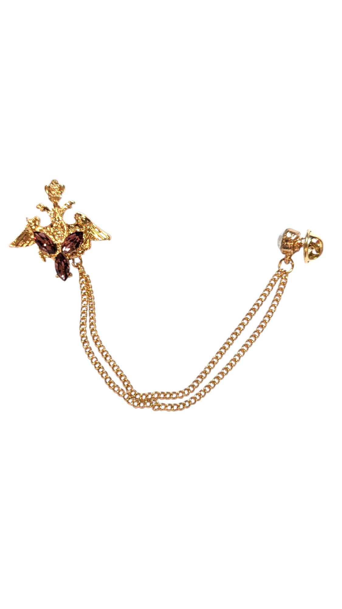 Dupsie's Ovumaji Majestic Crown Double-Headed Eagle Lapel Brooch Pin DPLPTHE5、mySite、solidvoid