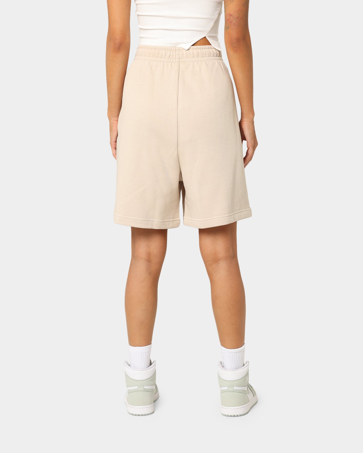 Nike Women's Essential Collection Fleece High Rise Shorts Sanddrift、mySite、zt4zffjzw