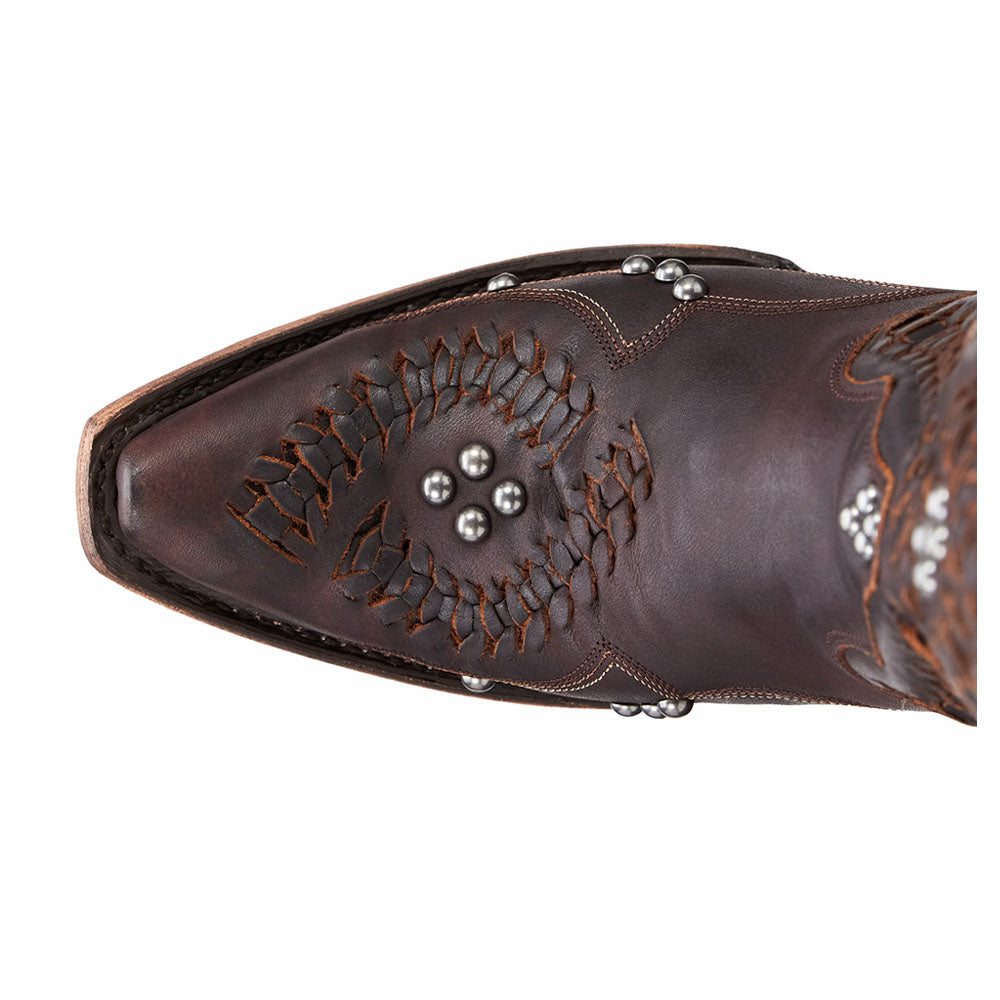 Cossette Studded Embroidered Snip Toe Pull On Cowboy Boots、mySite、gtrtttuynbv