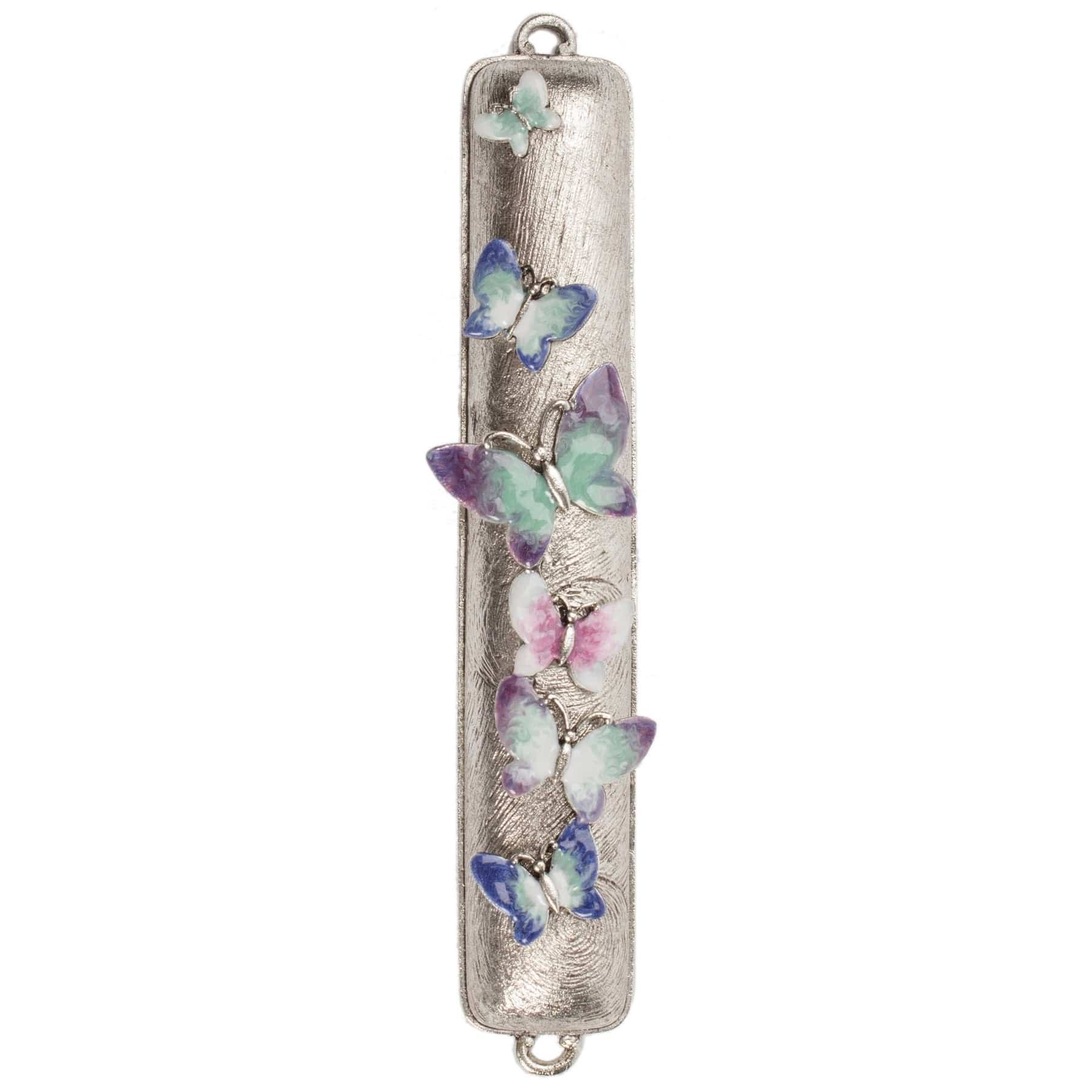 Hand-Painted Butterfly Mezuzah - Multicolored、mySite、topwebapps