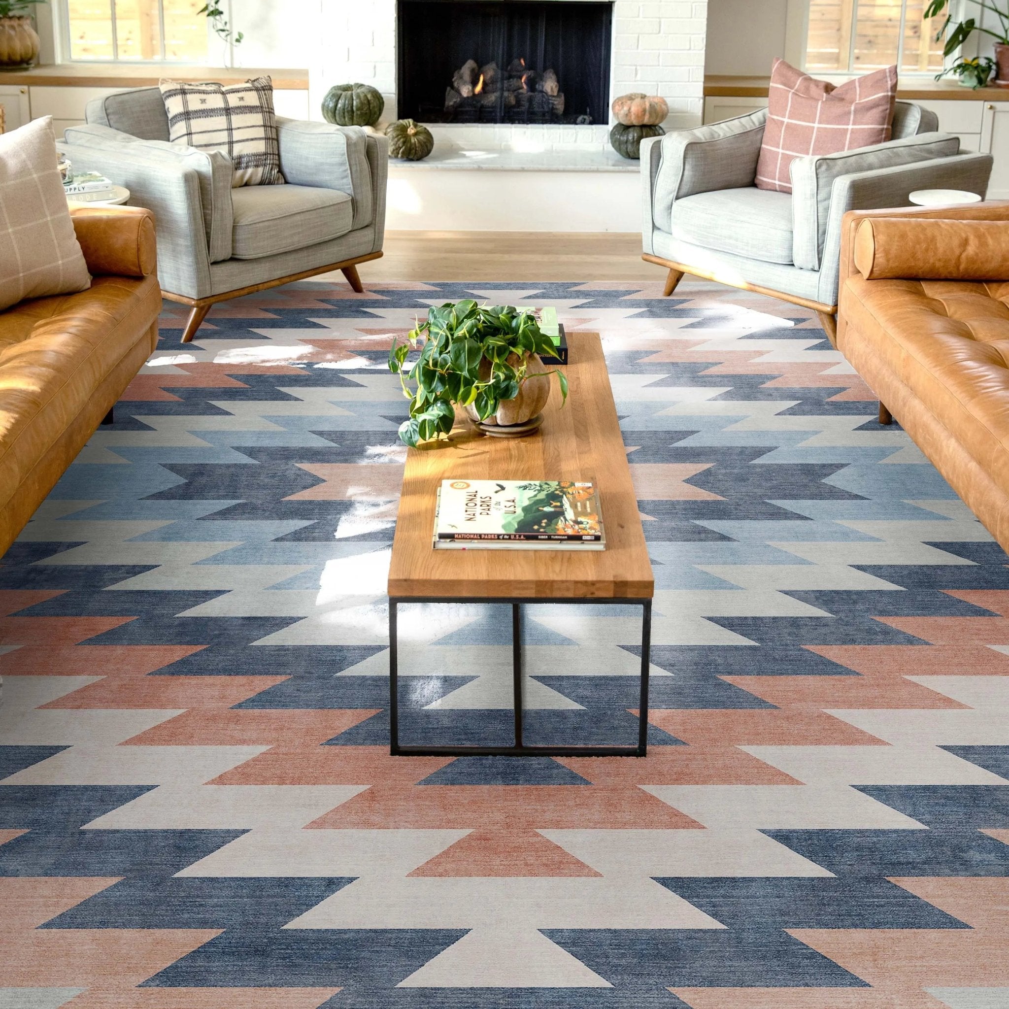 Albuquerque Southwestern Medallion Flat-Weave Rug、mySite、gigharbornorthrealestate