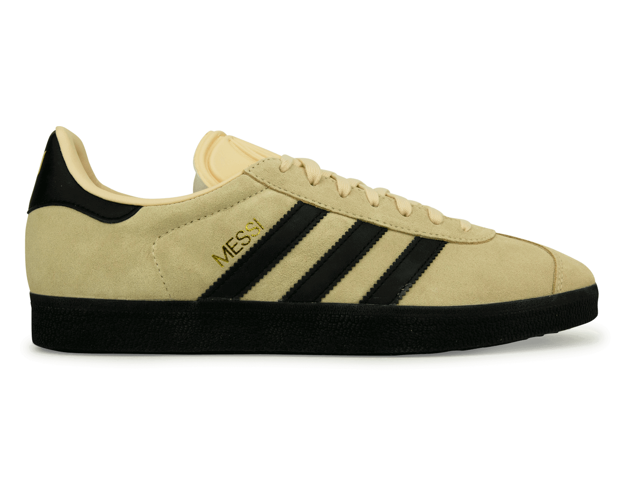 adidas Men's Originals Gazelle x Messi Sand/Black/Gold、mySite、noshort