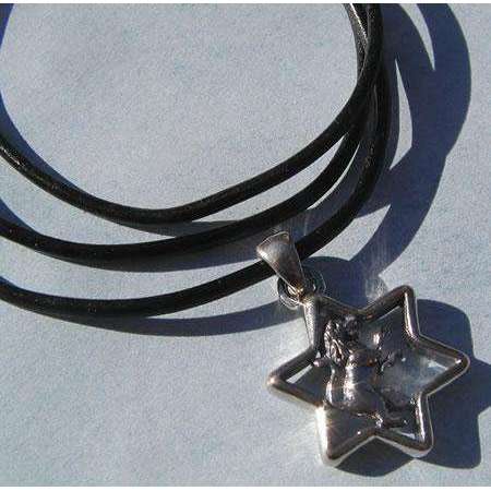 Michael Bromberg Lion of Judah in Star of David on Leather、mySite、topwebapps