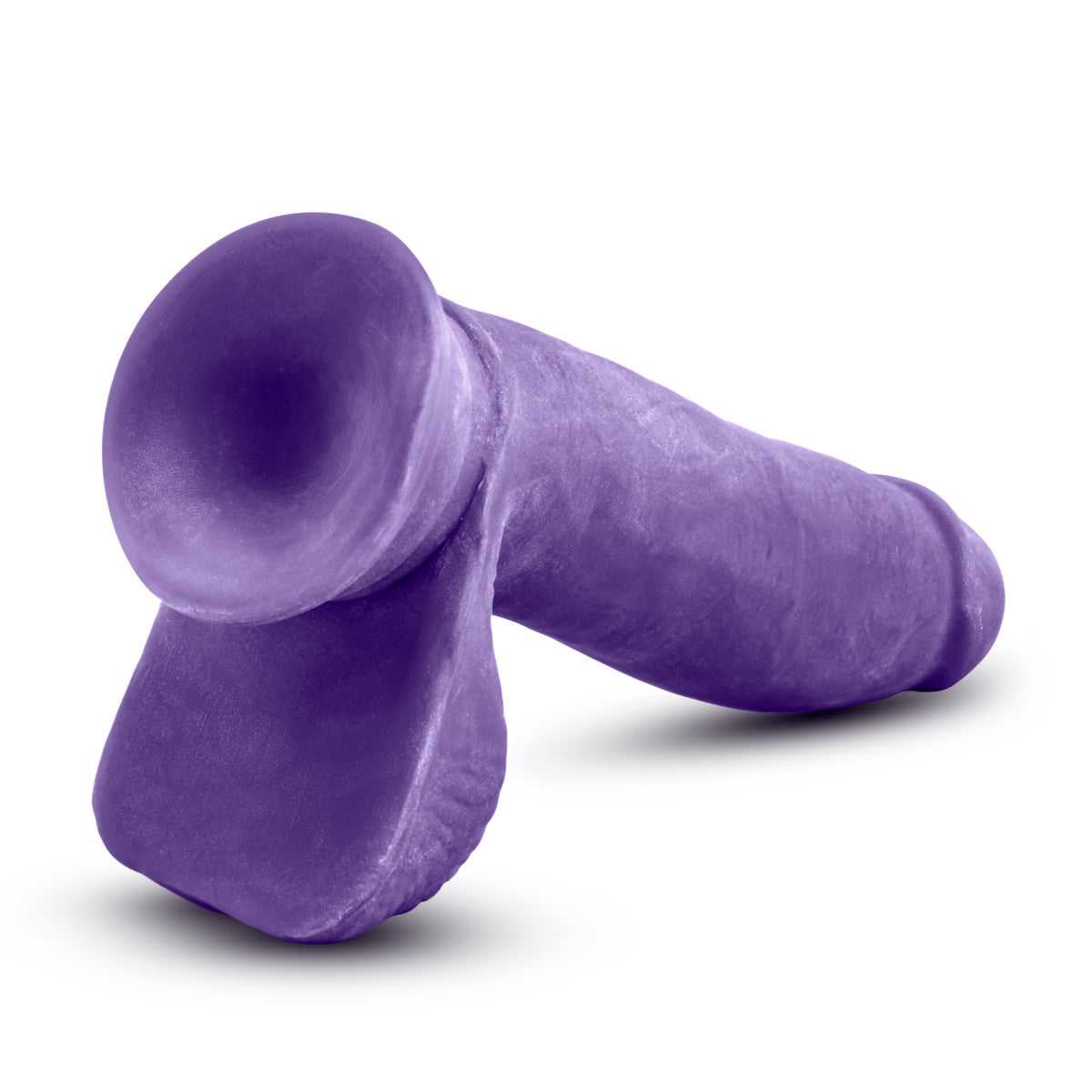 Au Naturel Bold By Blush® | Pleaser Realistic Purple 7-Inch Long Dildo With Balls & Suction Cup Base、mySite、bottomscart