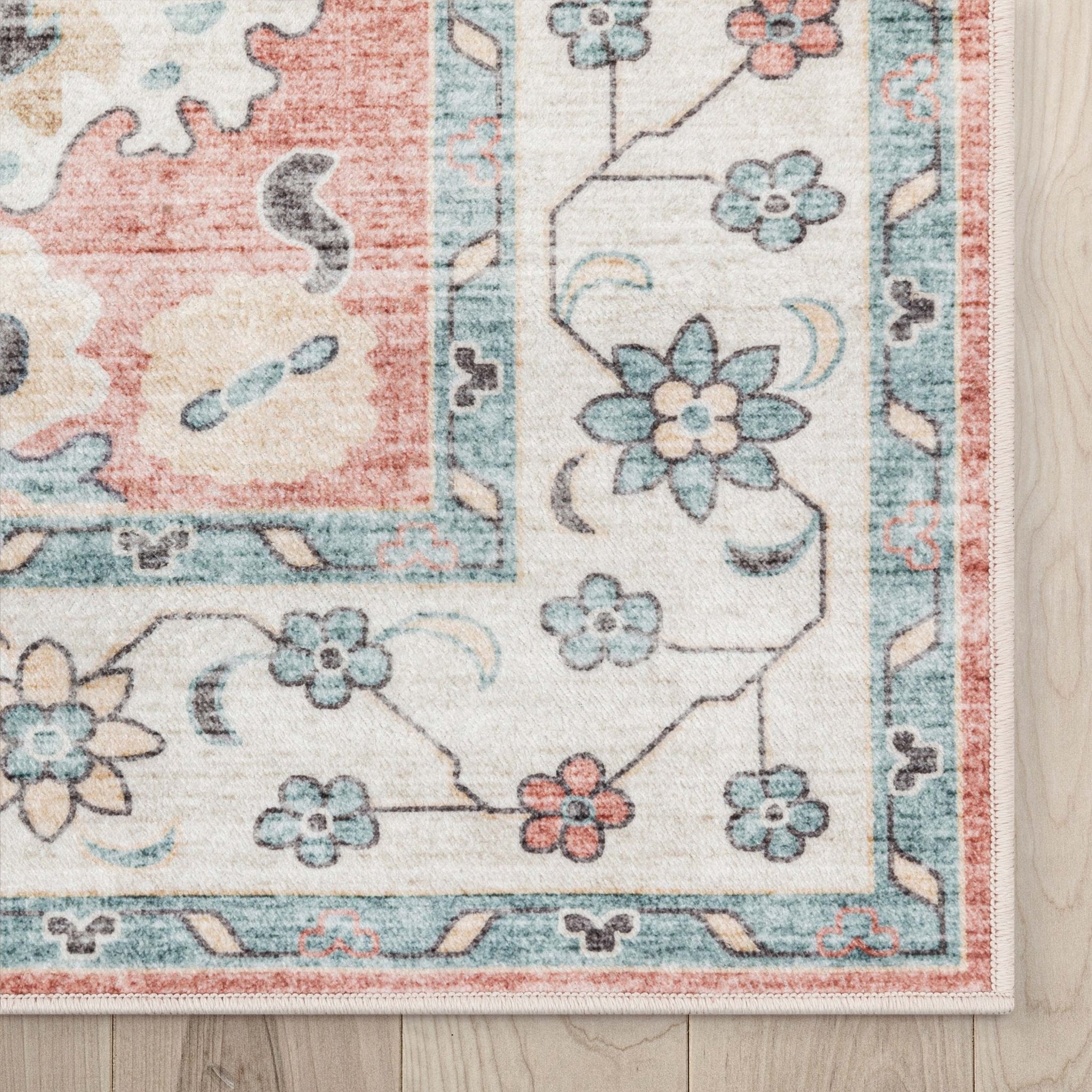Elle Basics Gala Oriental Easy-Clean Washable Rug by Well Woven - Durable, Non-Slip, Low-Profile Design for Home Comfort、mySite、gigharbornorthrealestate
