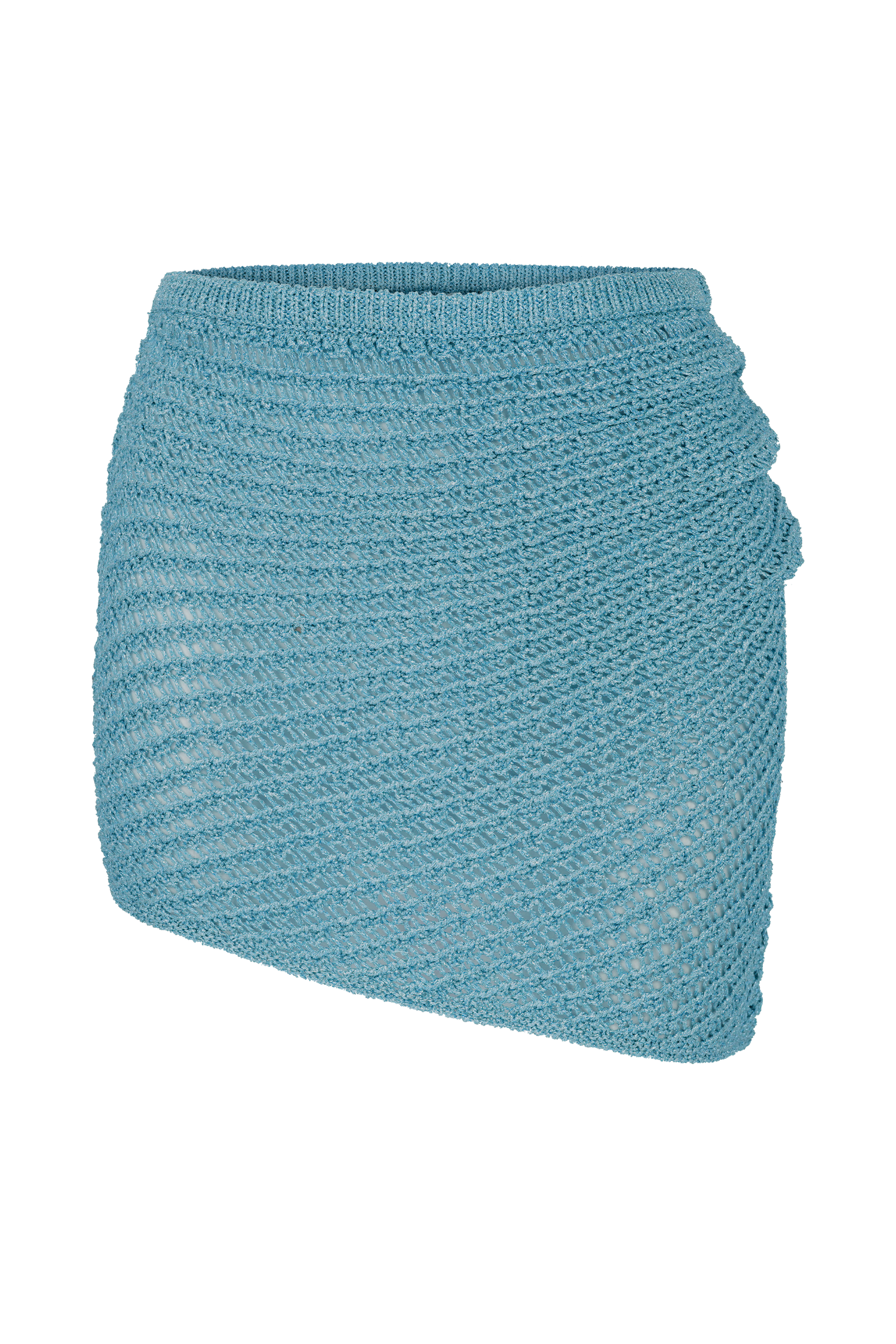 Waverley Metallic Knit Mini Skirt - Blue、mySite、solidvoid