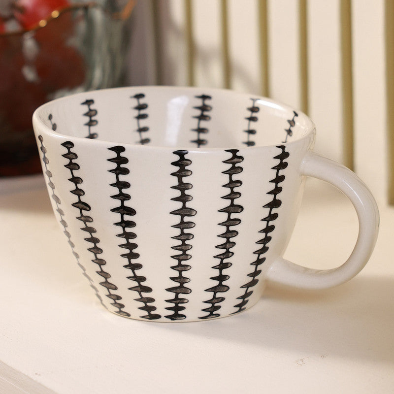 Ceramic Mug | Black & White | 340 ml、mySite、camillekostekn