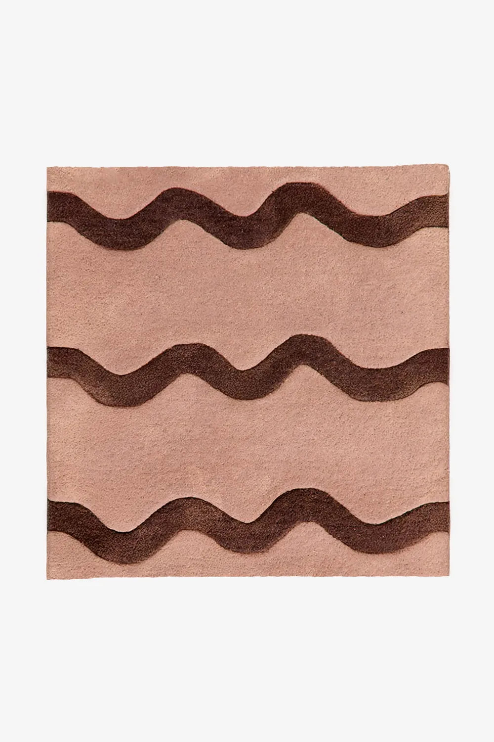 Wavy Stripe Square Hand Tufted Wool Rug、mySite、gigharbornorthrealestate