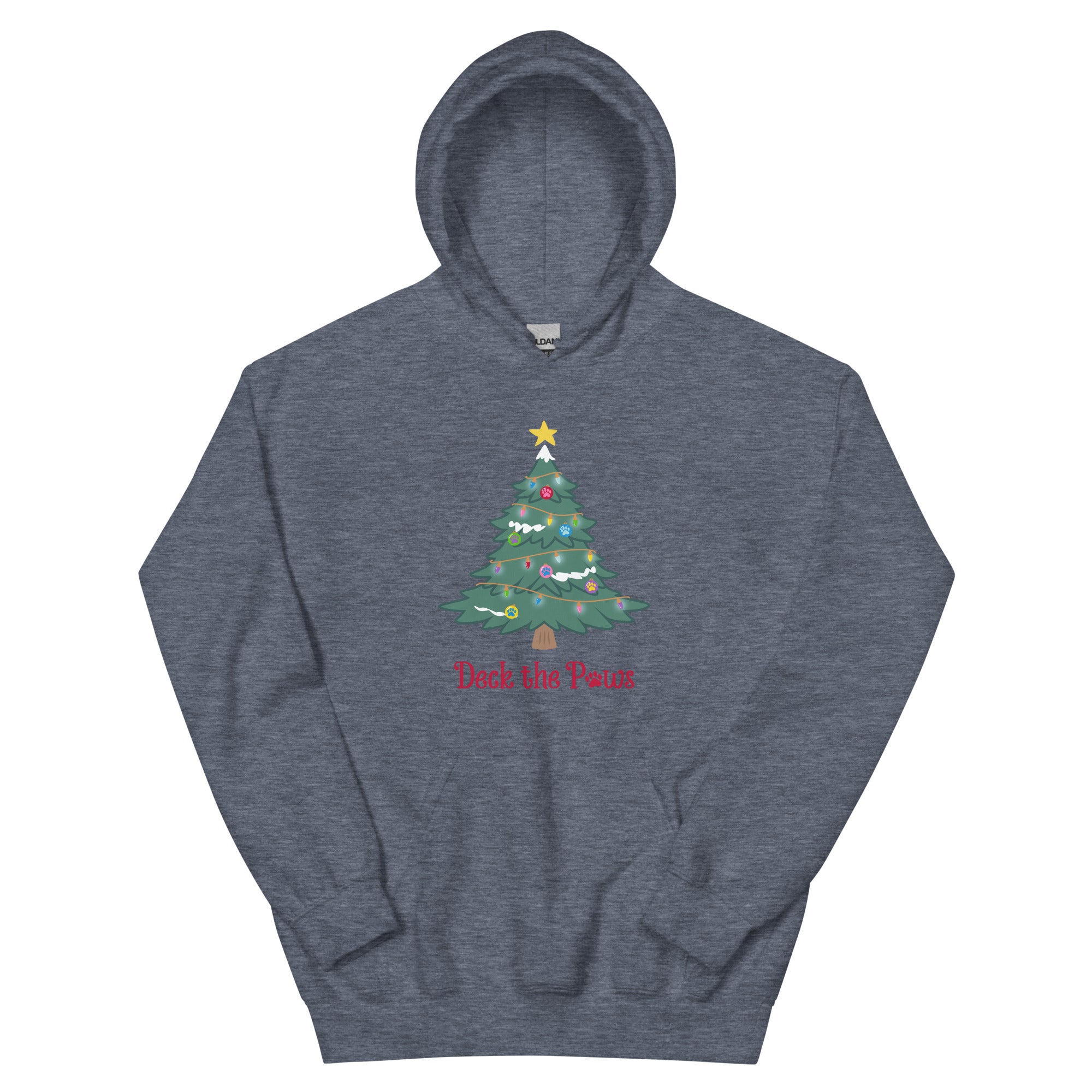 Deck The Paws Christmas Tree Hoodie、mySite、camillekostekn