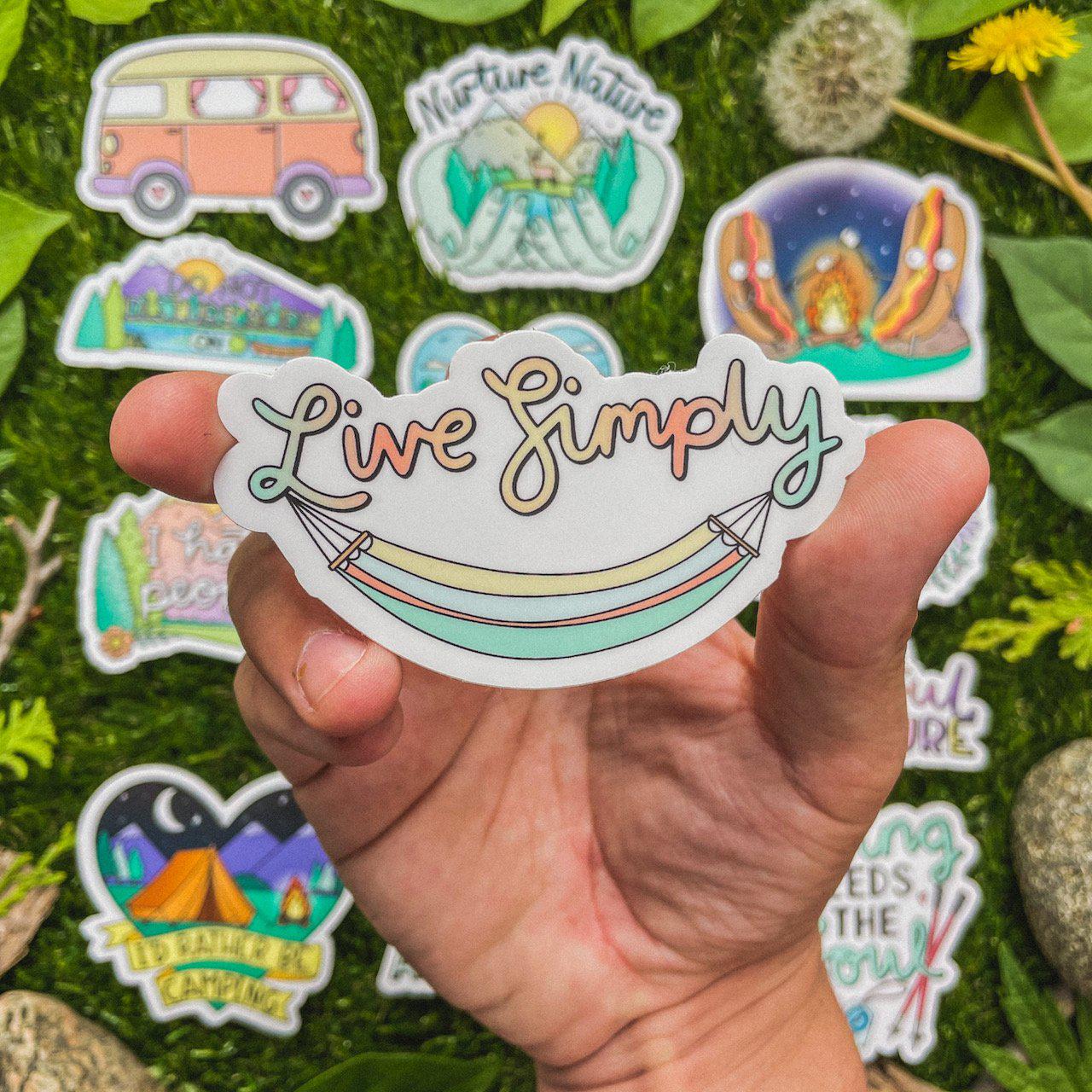  Live Simply Hammock Nature Sticker、mySite、elrpsem3k