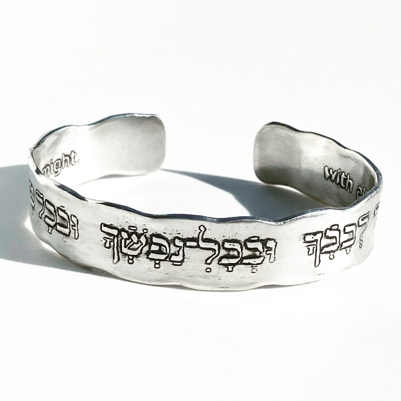 With All Your Heart, With All Your Soul, With All Your Might Bracelet by Marla Studio - Sterling Silver、mySite、topwebapps