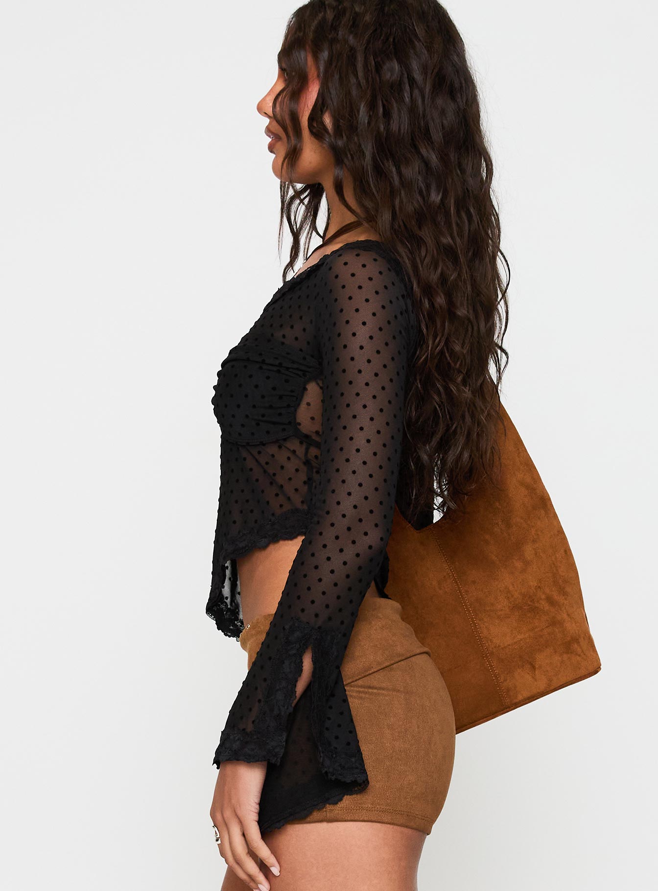 Empty Space Top Black Polka、mySite、solidvoid