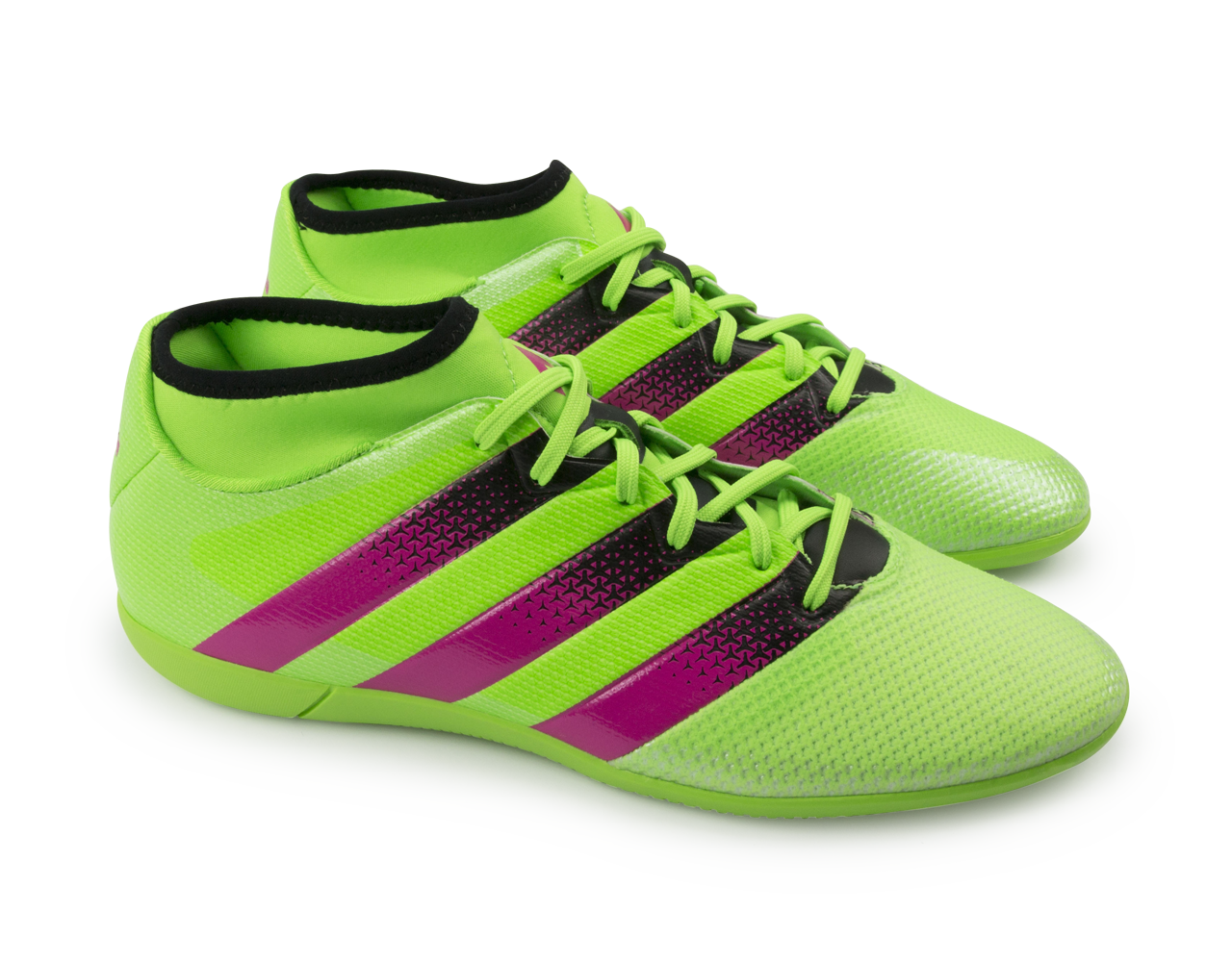 adidas Men's ACE 16.3 Primemesh Indoor Soccer Shoes Solar Green/Shock Pink/Black、mySite、bottomscart