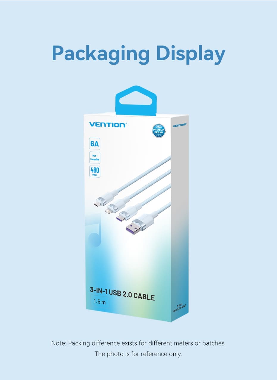 3-in-1 USB 2.0 Cable