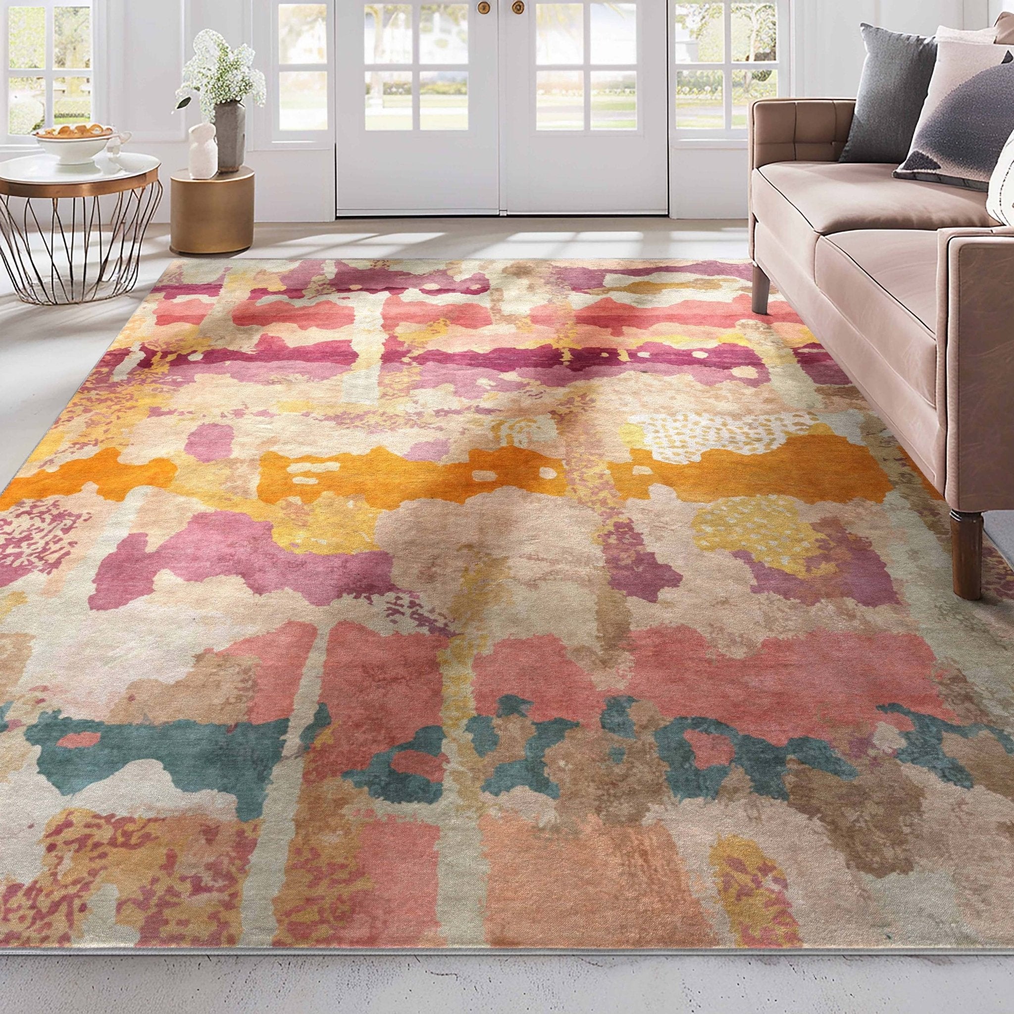 Apollo Couleurs Lumineuses – Radiant Abstract Multicolor Rug、mySite、gigharbornorthrealestate