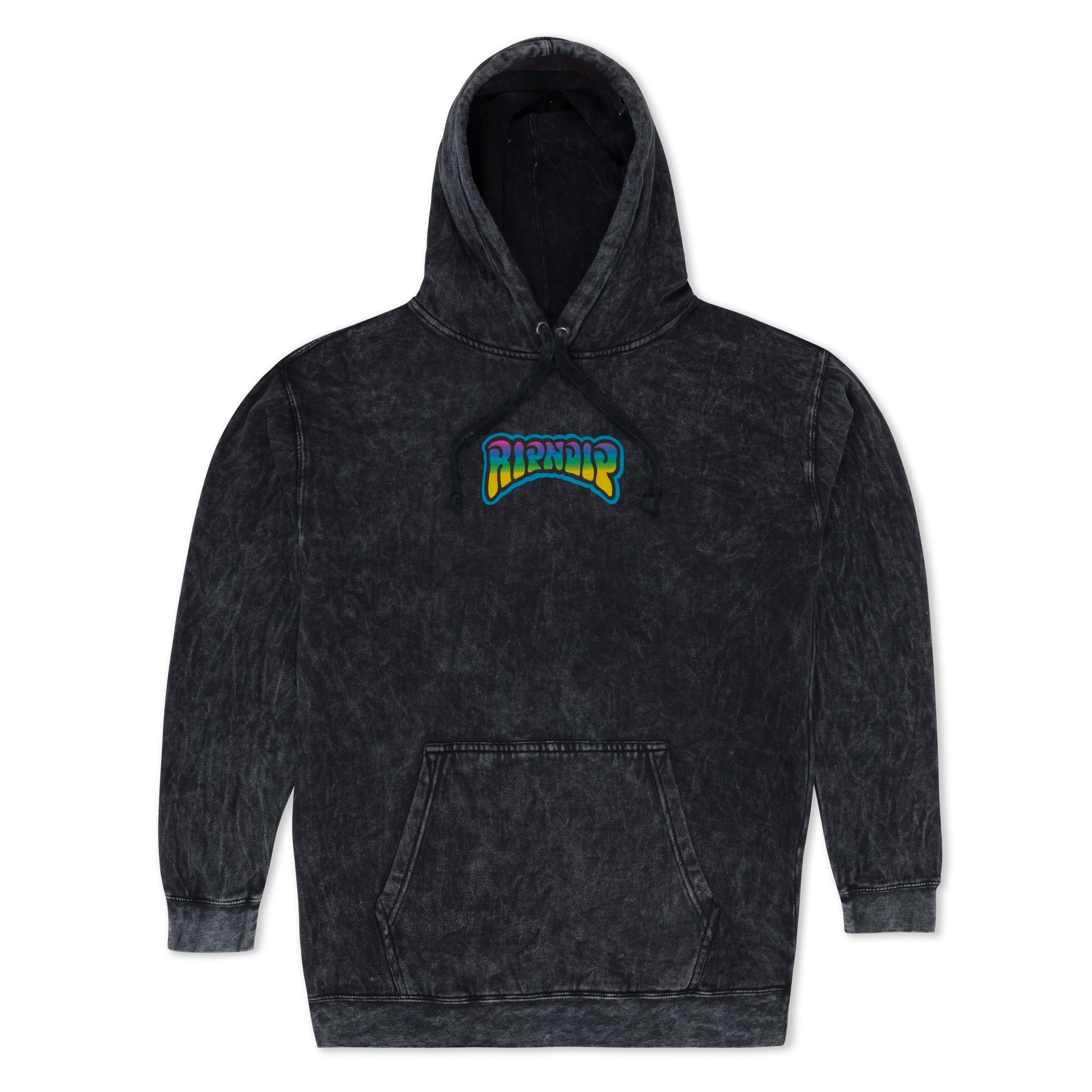  Psychedelic Garden Hoodie (Black Mineral Wash)、mySite、merchandisen