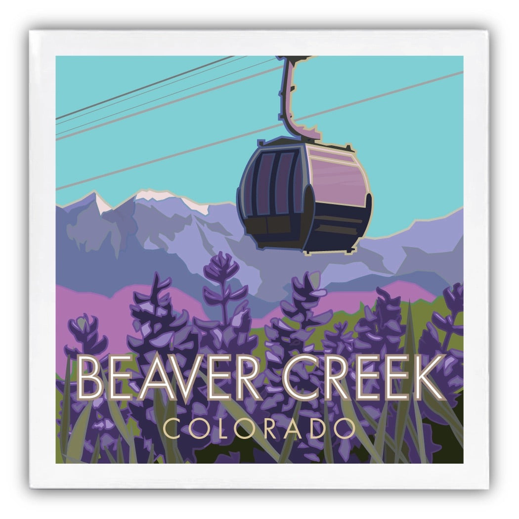 Beaver Creek Summer, Colorado - 4.25 x 4.25 Ceramic Coaste、mySite、g9winljtr