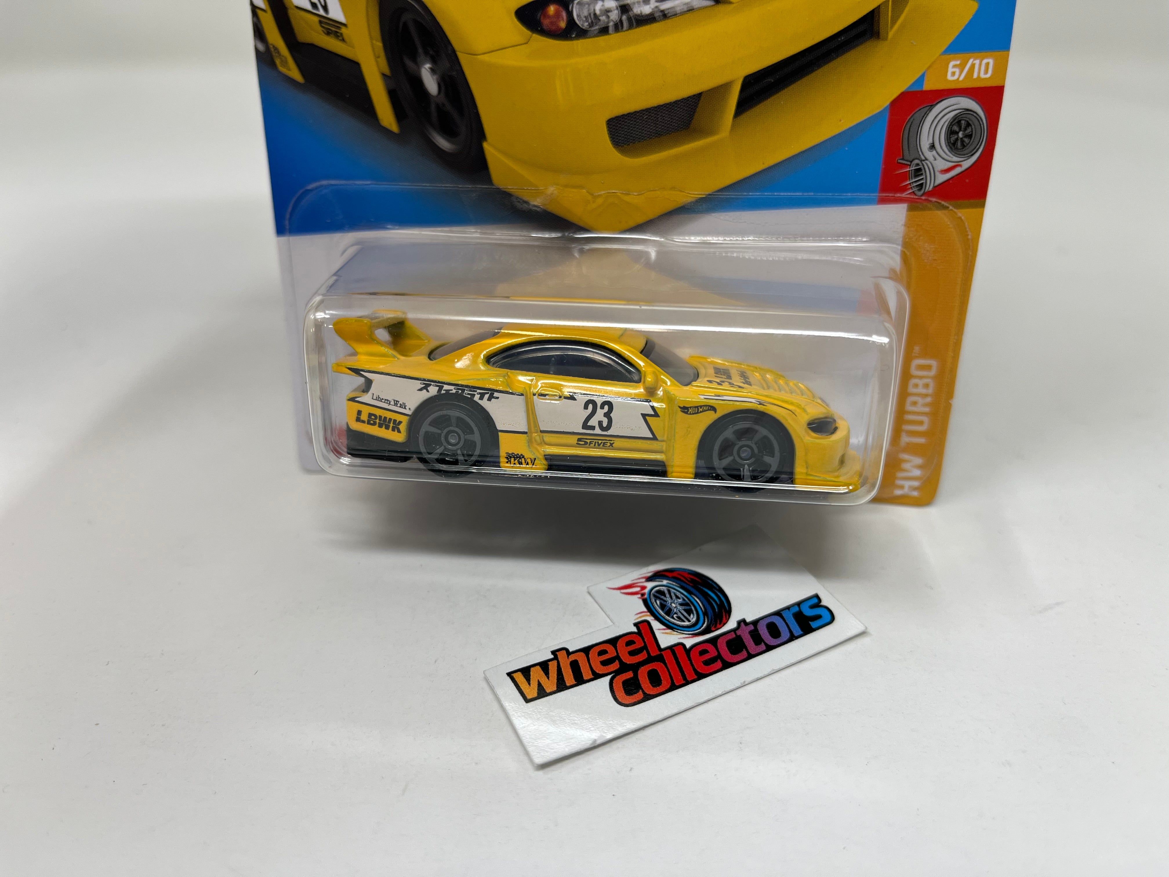 LB Super Silhouette Nissan Silvia S15 #110 * Yellow * 2022 Hot Wheels USA Card、mySite、hgirdovlk