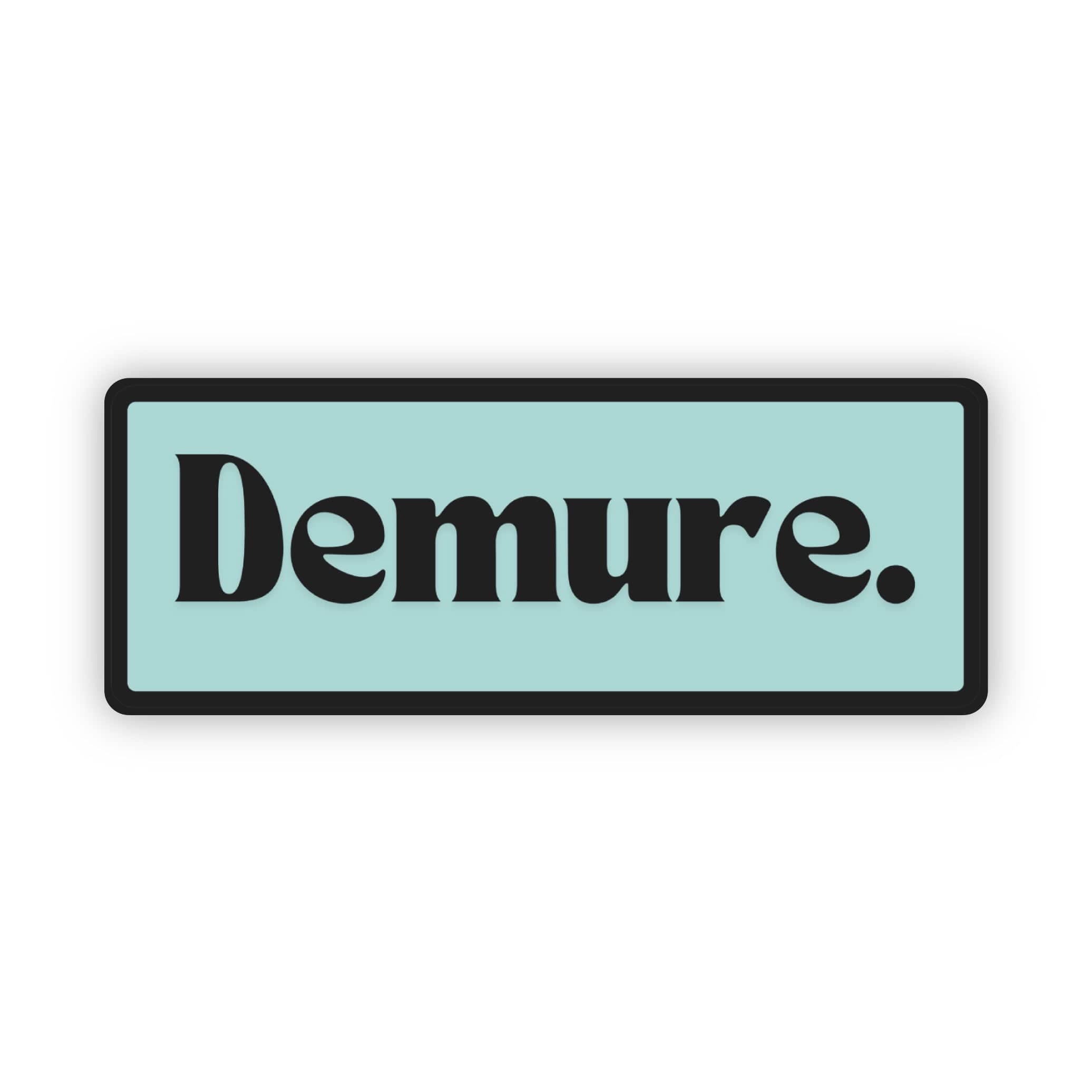  Demure Blue Black Text Sticker、mySite、ghnorth
