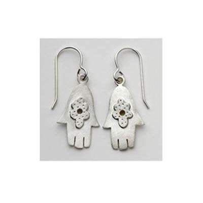 Emily Rosenfeld Sterling Silver Hamsa Earrings、mySite、topwebapps