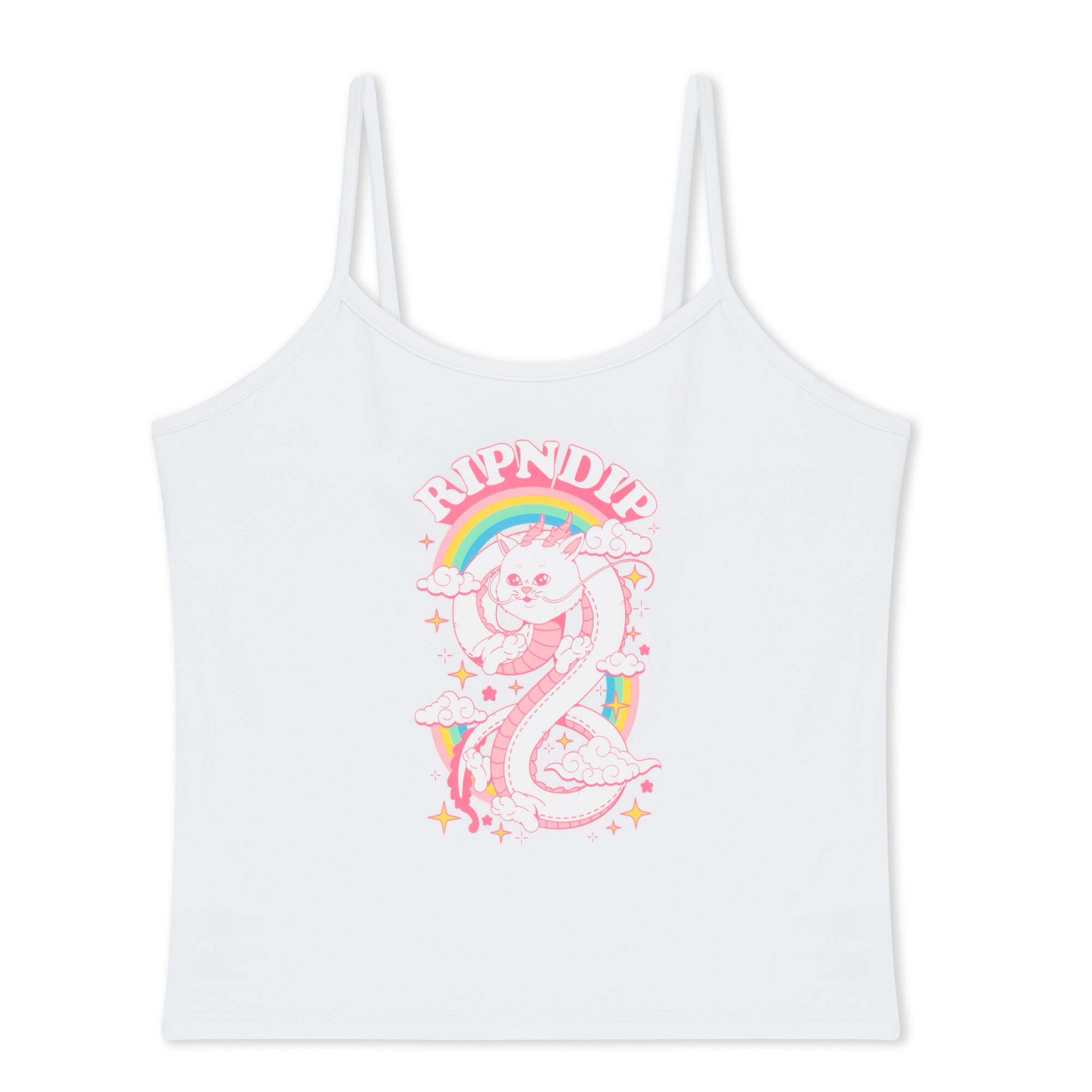  Fantasy Nerm Cropped Cami Tank Top (White)、mySite、merchandisen