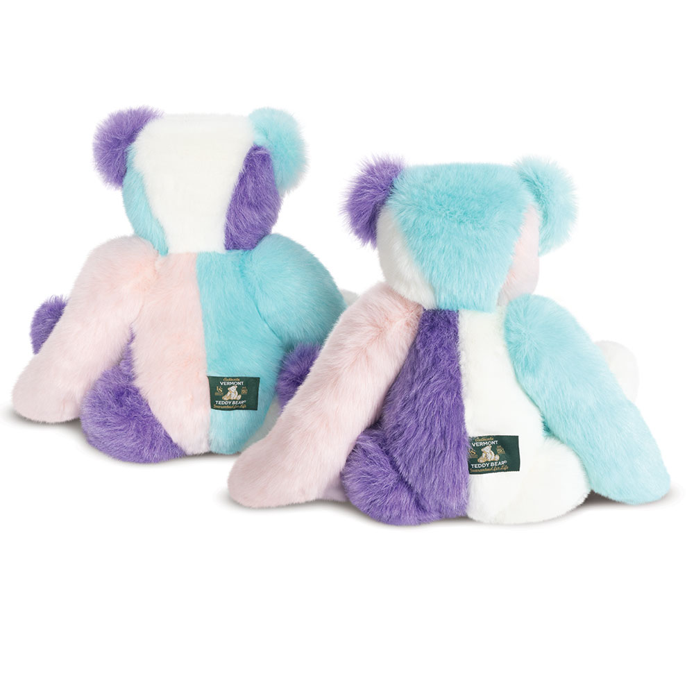 15 In. Cotton Candy Patchwork Bear、mySite、g9winljtr