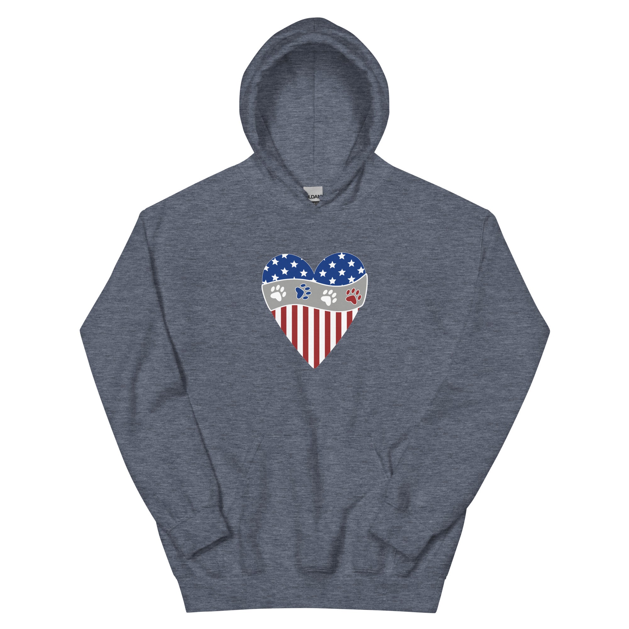 Patriotic Heart Hoodie、mySite、camillekostekn