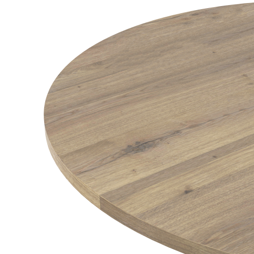 31.5 Inch Round Dining Table, Small Circle Kitchen Table with Metal Black Legs for 2-4 people,Modern Dining Room Table, Brown (only table)、、casual