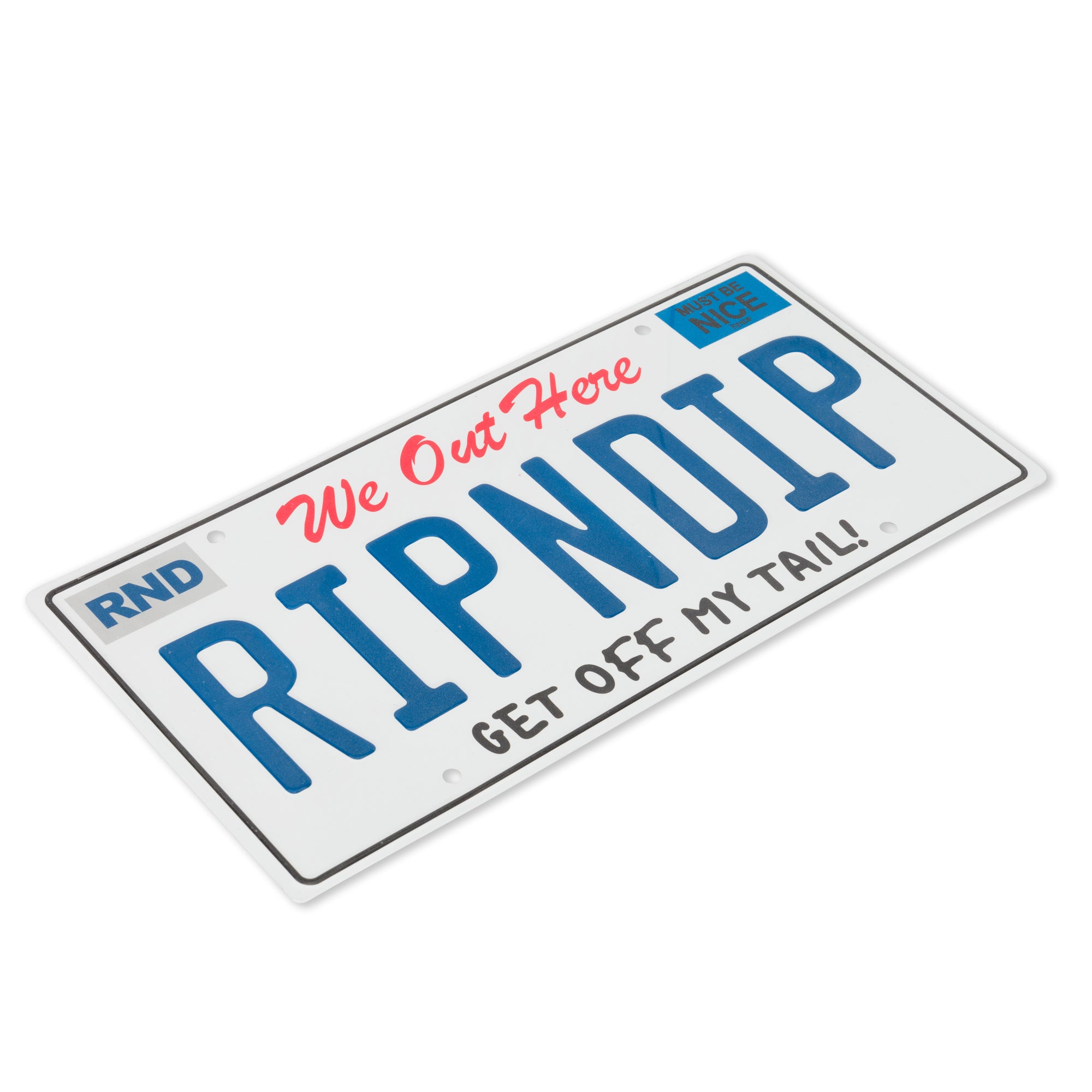  Ripndip License Plate (White)、mySite、merchandisen