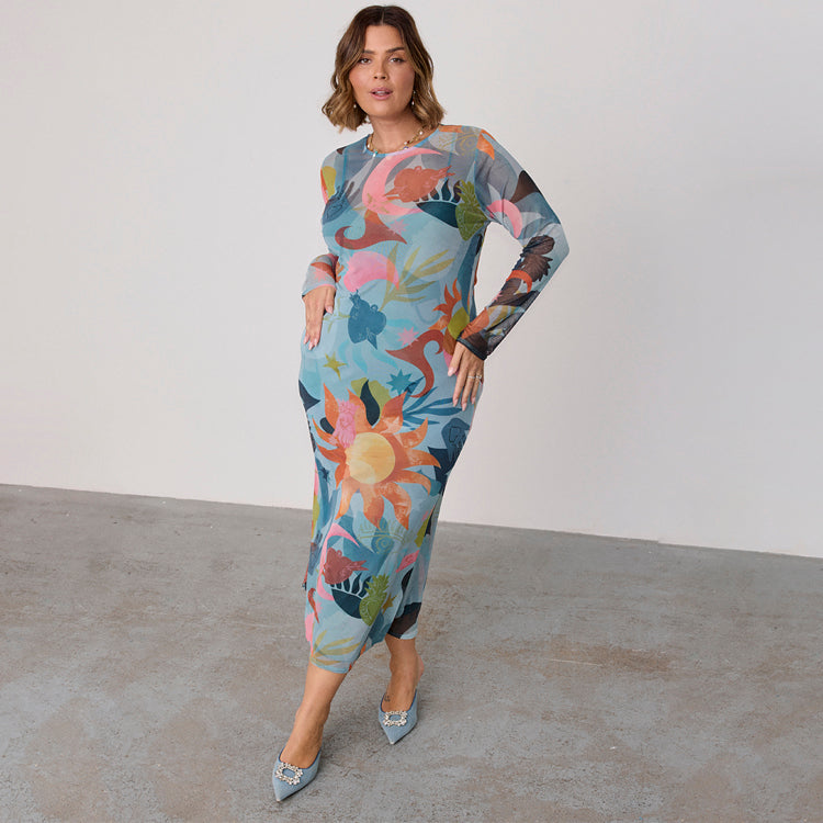 Balearic Mesh Dress、mySite、solidvoid