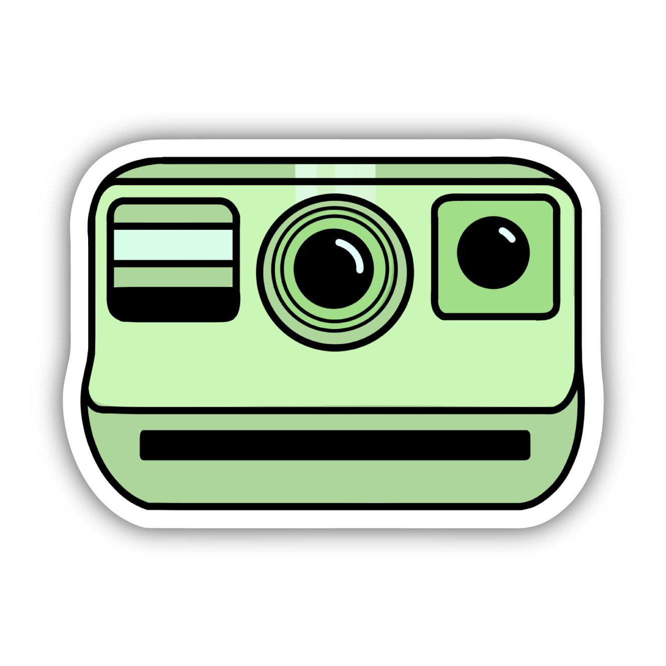  Green Vintage Camera Aesthetic Sticker、mySite、elrpsem3k