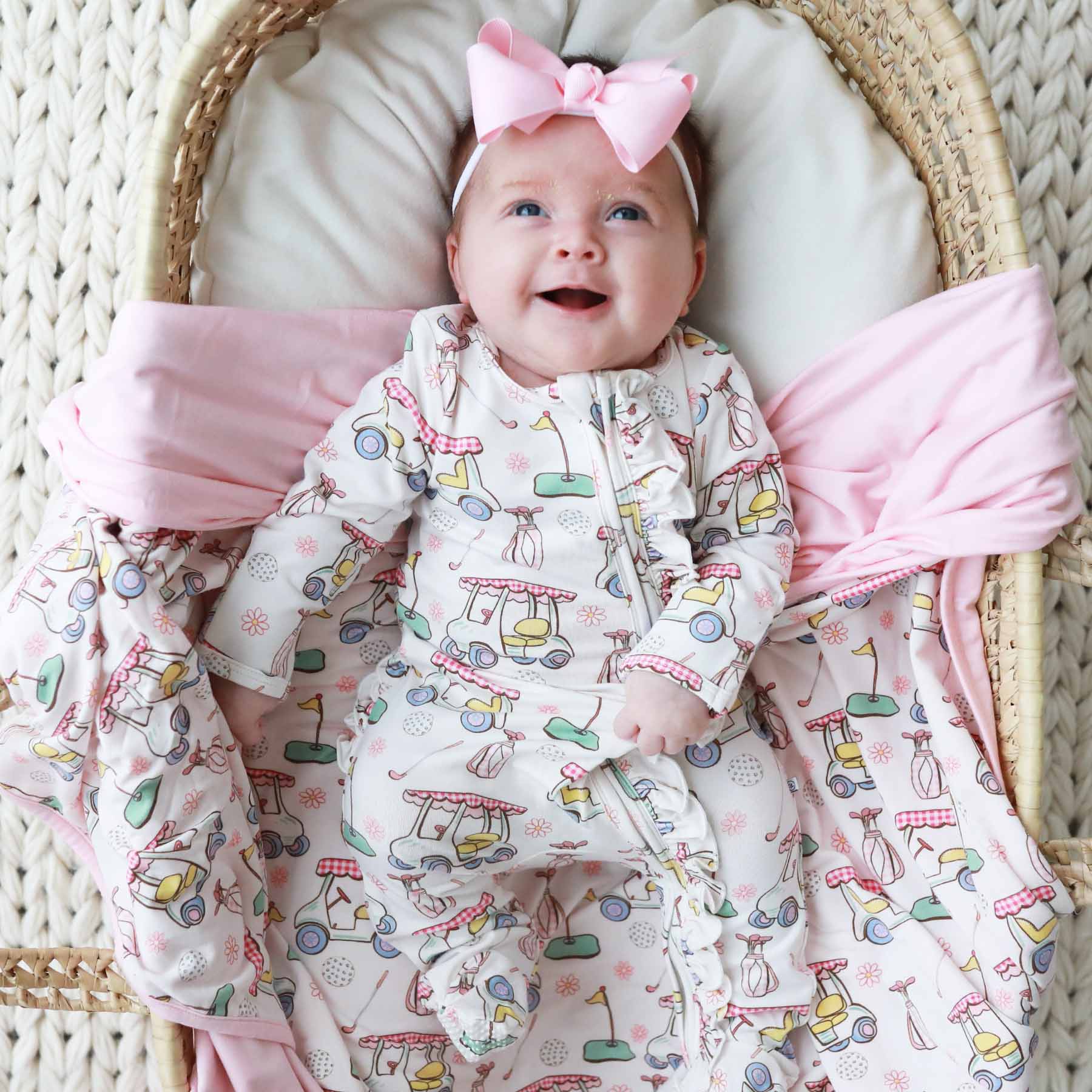  Country Club Cuties Ruffle Zipper Footie | Pink、mySite、layawaytickets