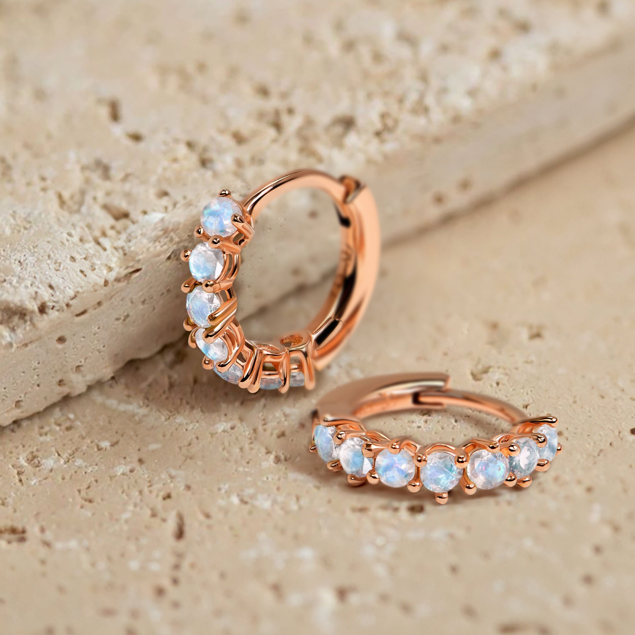 Moonstone Earrings - Bonny Hoops、mySite、hinf8tx79