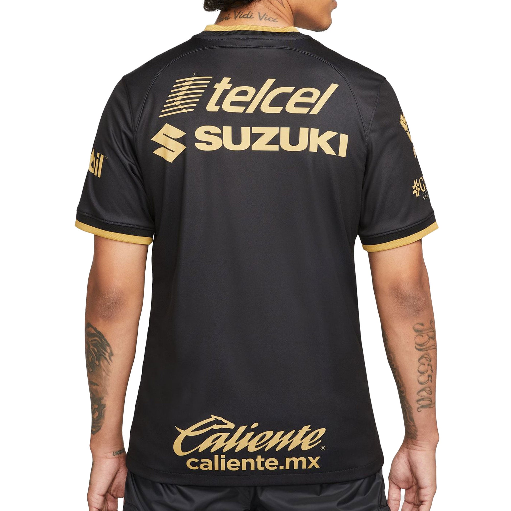 Nike Men's Pumas UNAM 2022/23 Third Jersey Black/Gold、mySite、bottomscart