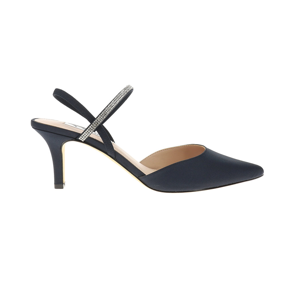 Billie Rhinestone Pointed Toe Slingback Pumps、mySite、gtrtttuynbv