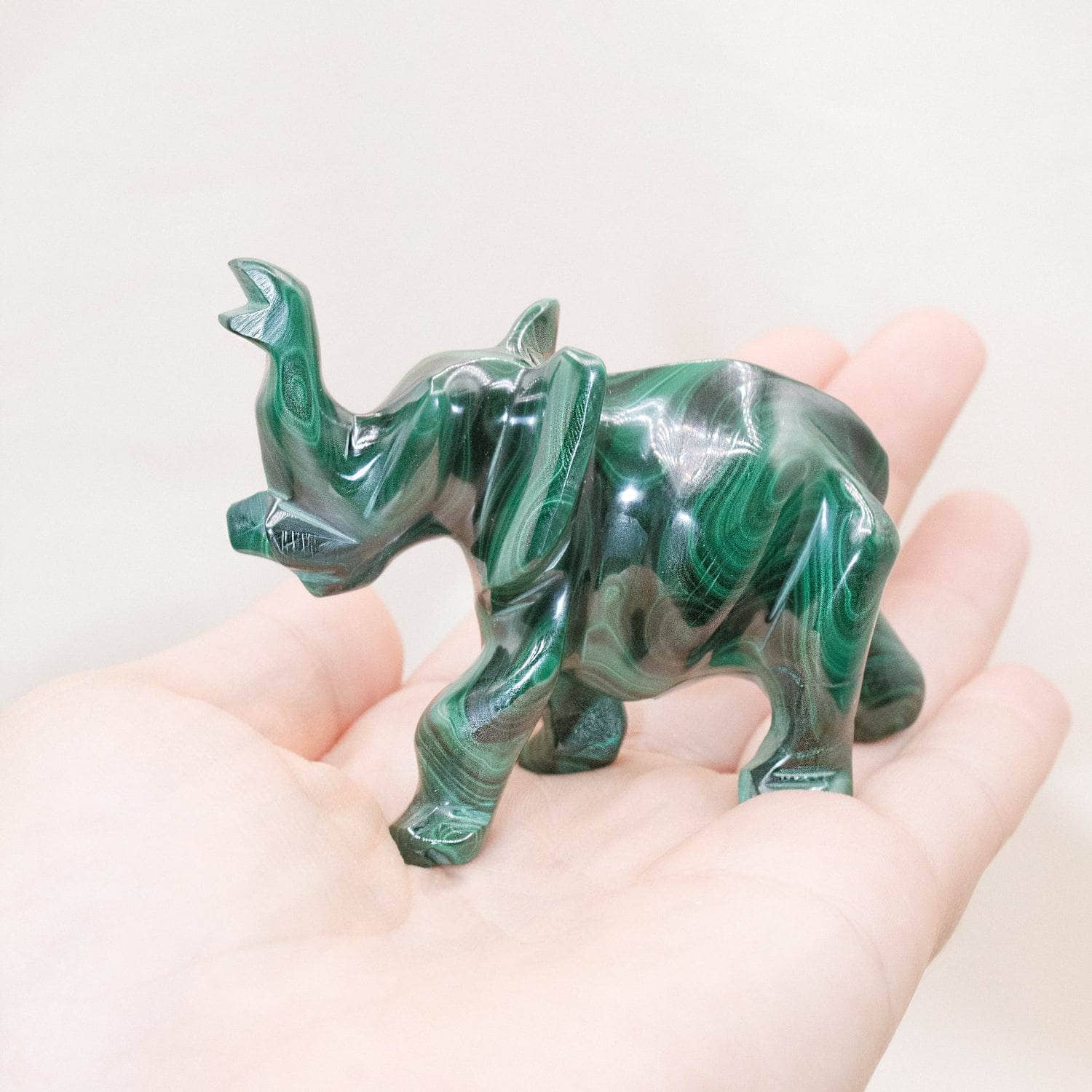 Genuine Malachite Elephants - Hand Carved - 1 of a Kind、mySite、hinf8tx79