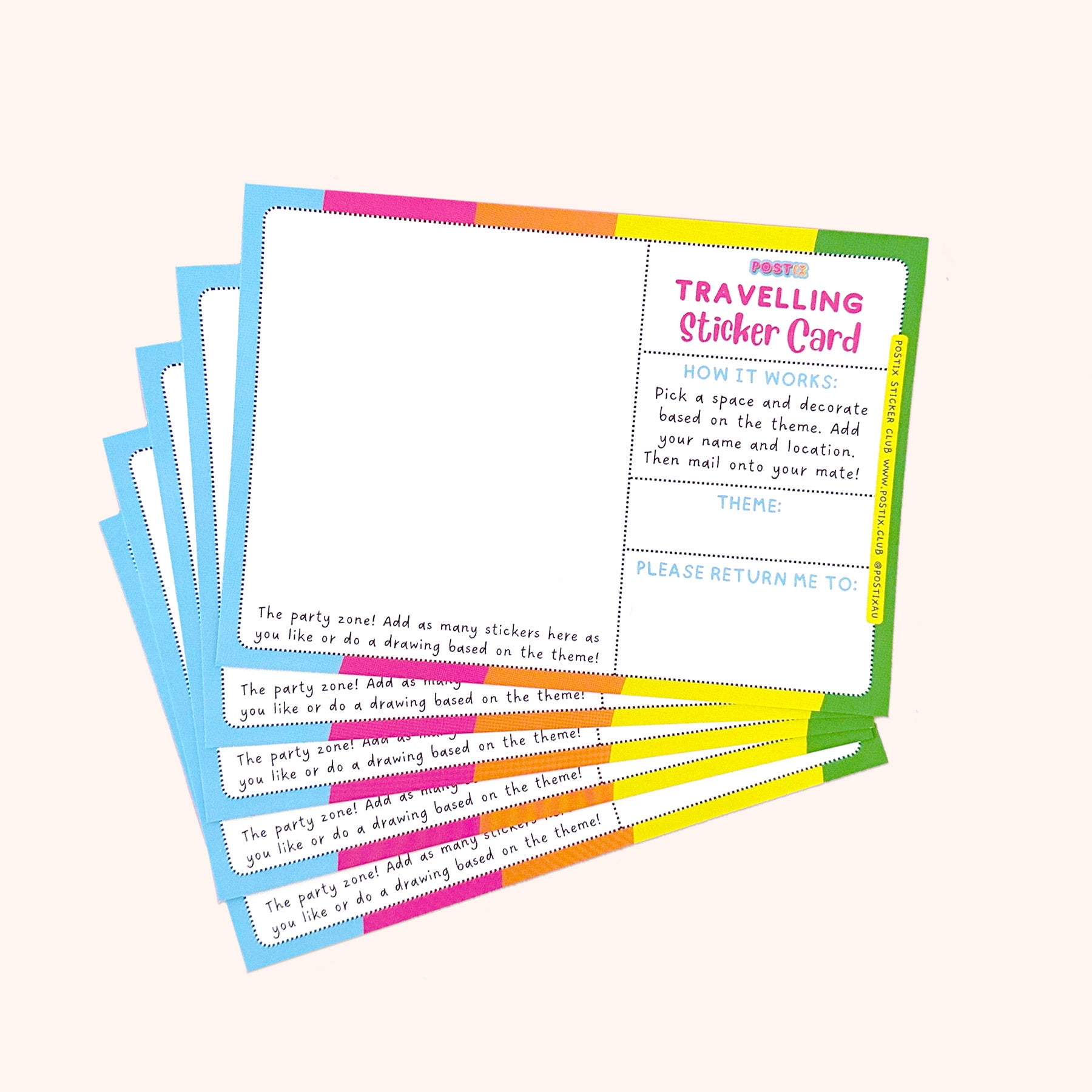  Travelling Sticker Card 5 Pack、mySite、ghnorth