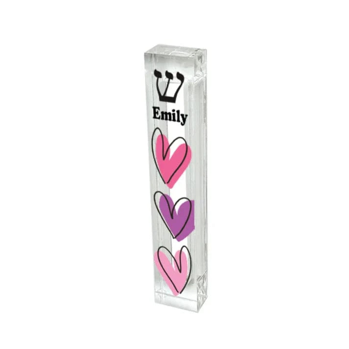 Personalized Acrylic Hearts Mezuzah、mySite、topwebapps