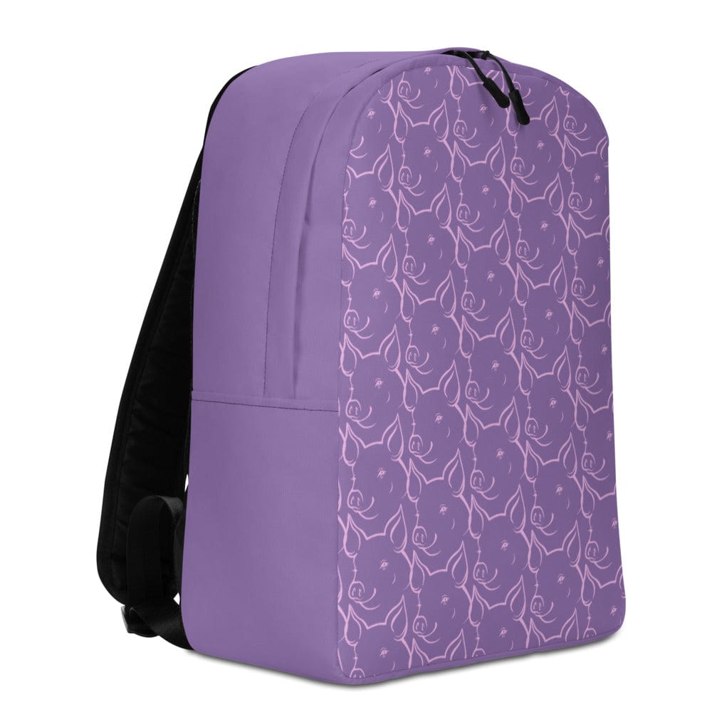 Pink Pigs Adorable Purple Girl's Full Size Backpack、mySite、g9winljtr