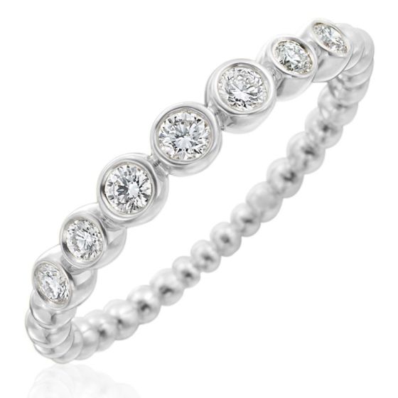 Gumuchian Nutmeg 18k Gold Diamond Stackable Band、mySite、hinf8tx79