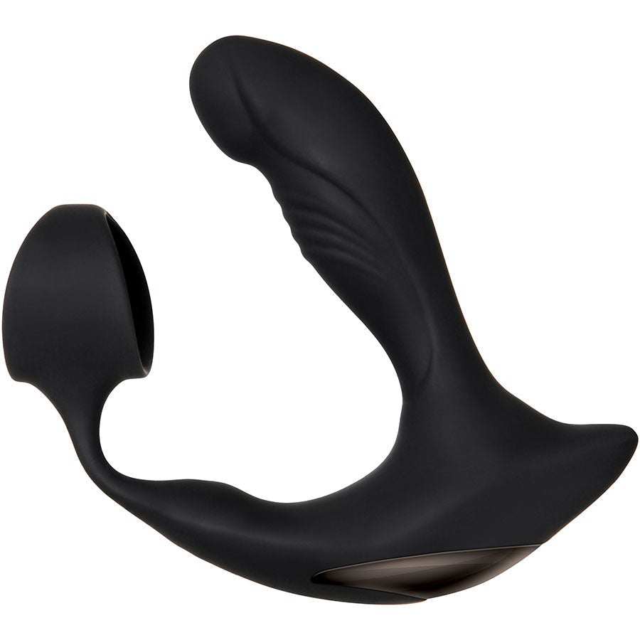 Strapped & Tapped Heating Vibrating Silicone Cock Ring Prostate Massager by Zero Tolerance、mySite、bottomscart