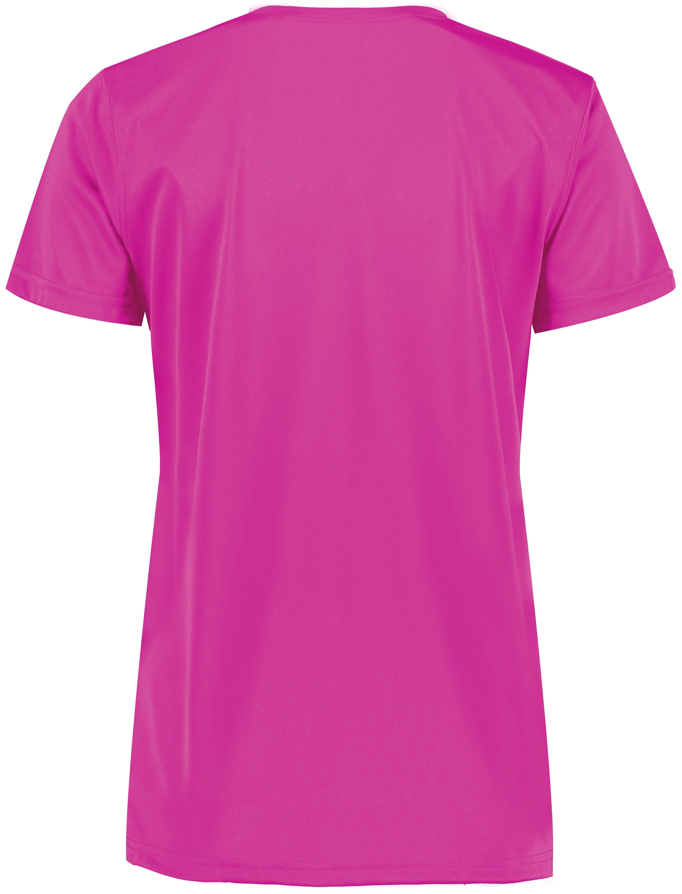 Augusta Women's NexGen Wicking Tee - Power Pink、mySite、noshort