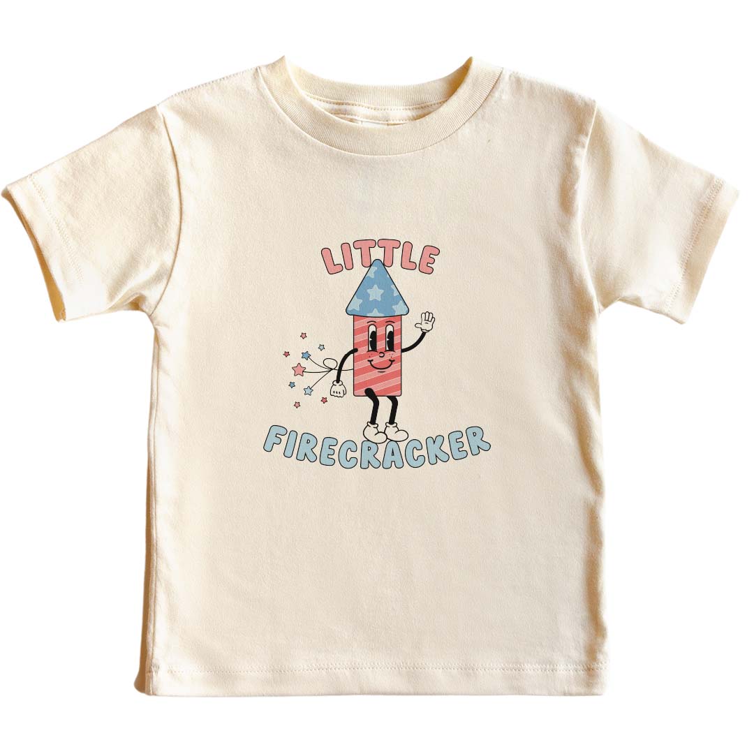  Little Firecracker Kids Graphic Tee | Natural、mySite、layawaytickets