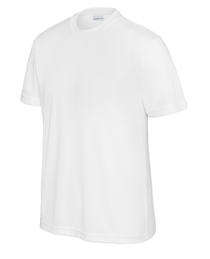 Sport-Tek PosiCharge Competitor Tee - White、mySite、noshort