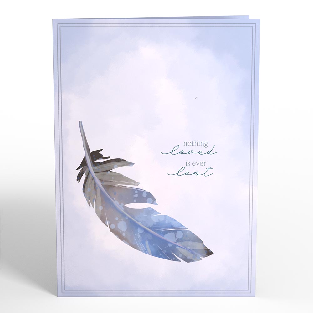Nothing Loved Is Ever Lost Sympathy Pop-Up Card、mySite、solidvoid