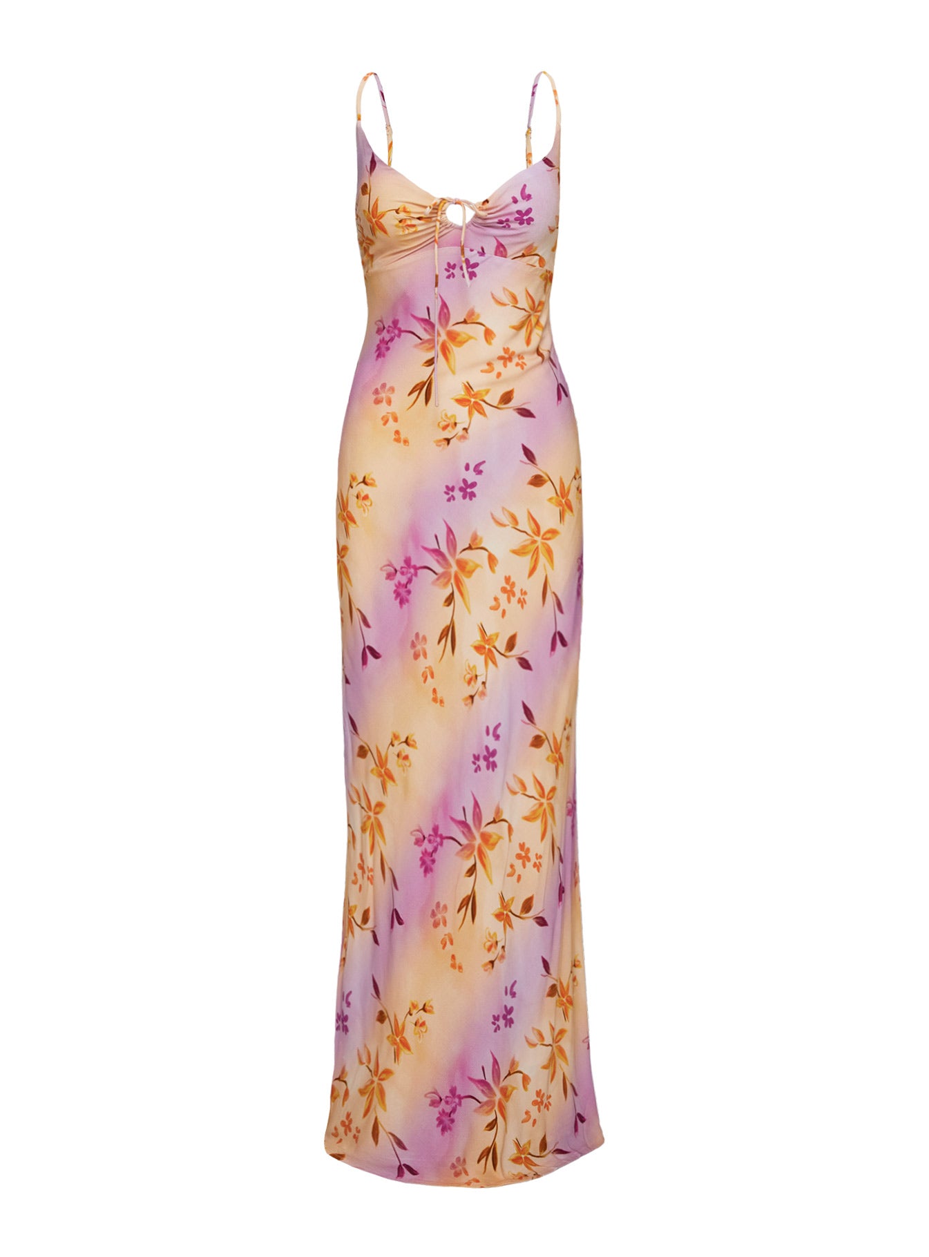 Lauraline Maxi Dress Pink / Floral、mySite、solidvoid