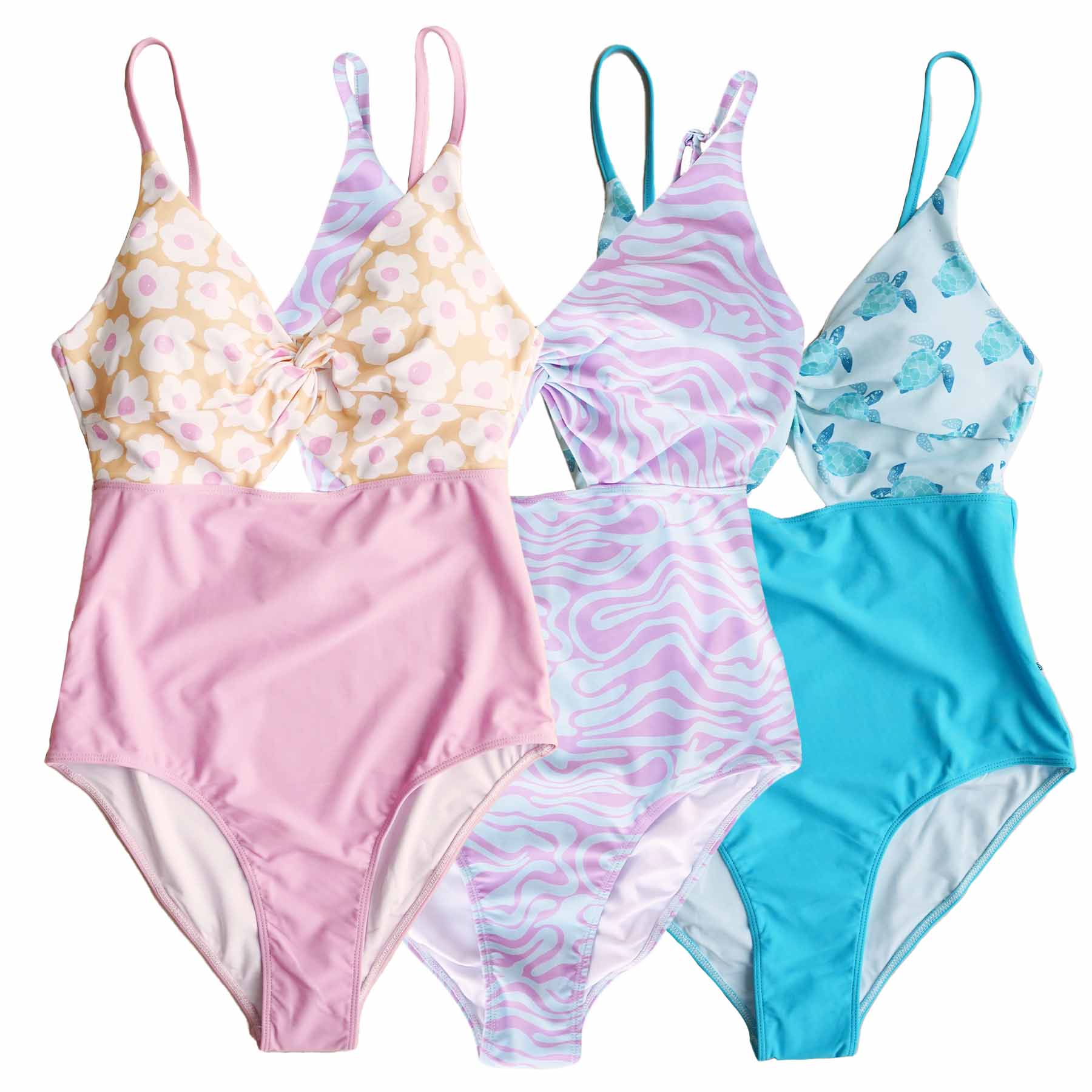  Women's Ruched Cutout One-Piece Swimsuit | All Prints、mySite、layawaytickets